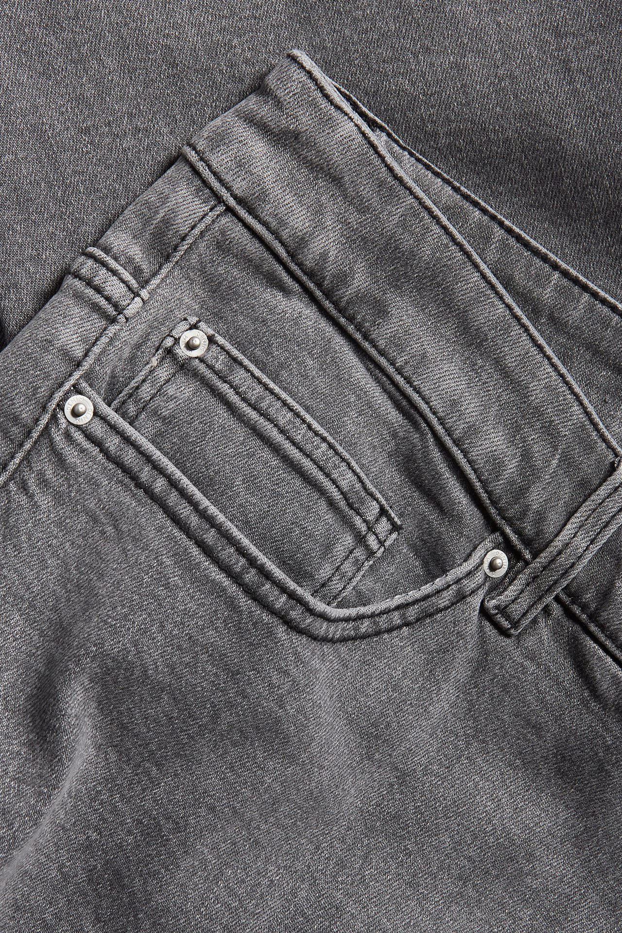 Slim jeans high waist - Sølvgrå - 5