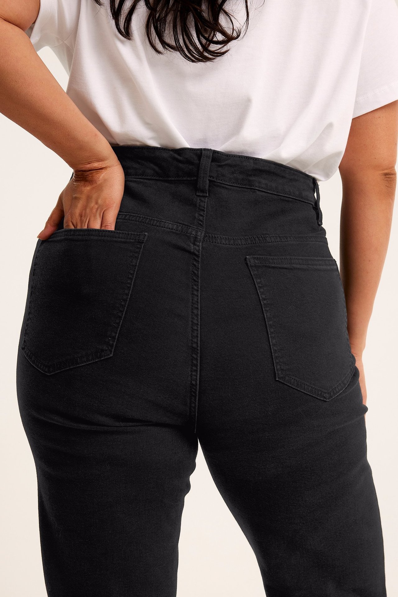 Bootcut jeans high waist - Mörkgrå - 173cm / Storlek: 50 - 4