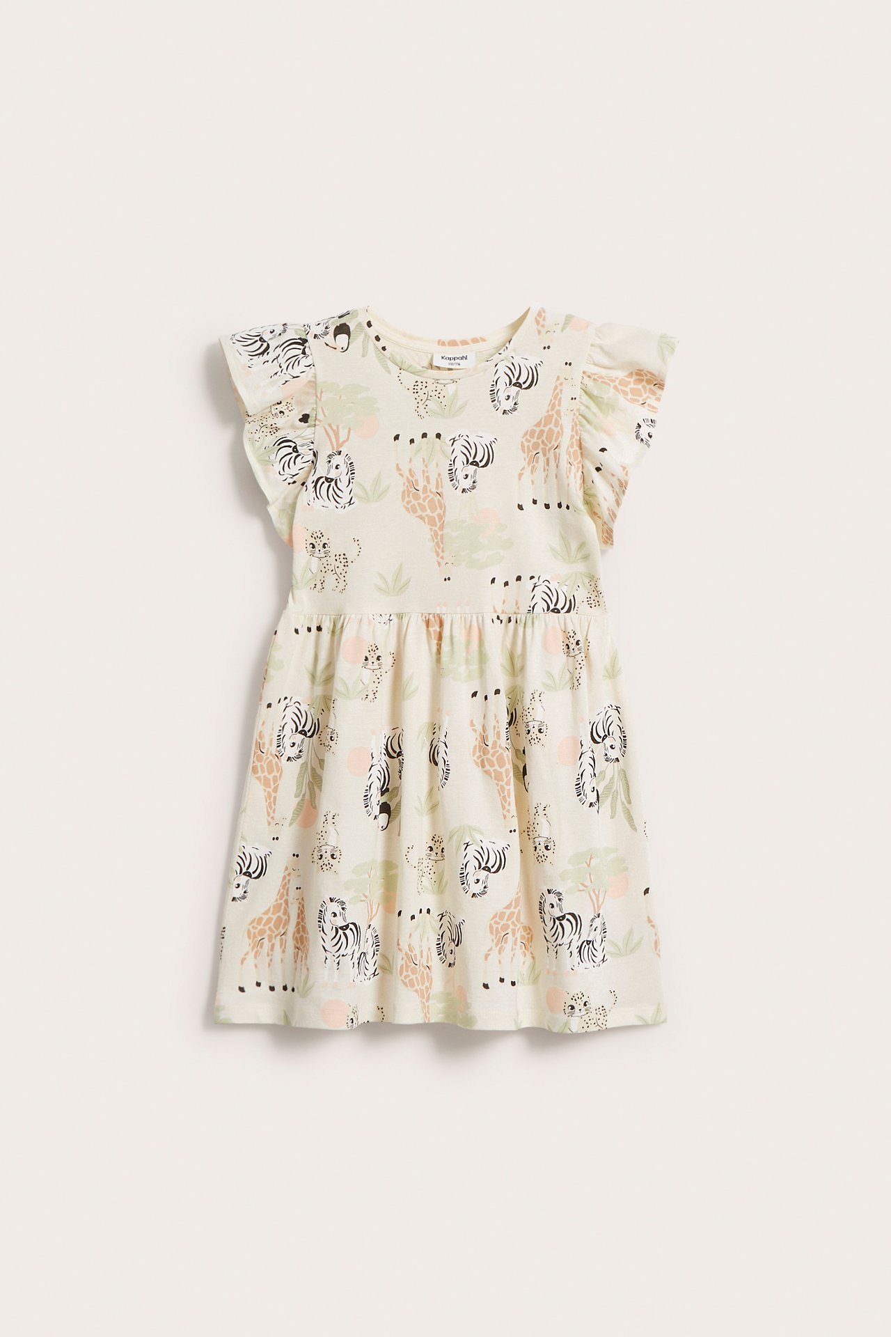 Mönstrad klänning - Offwhite - 7