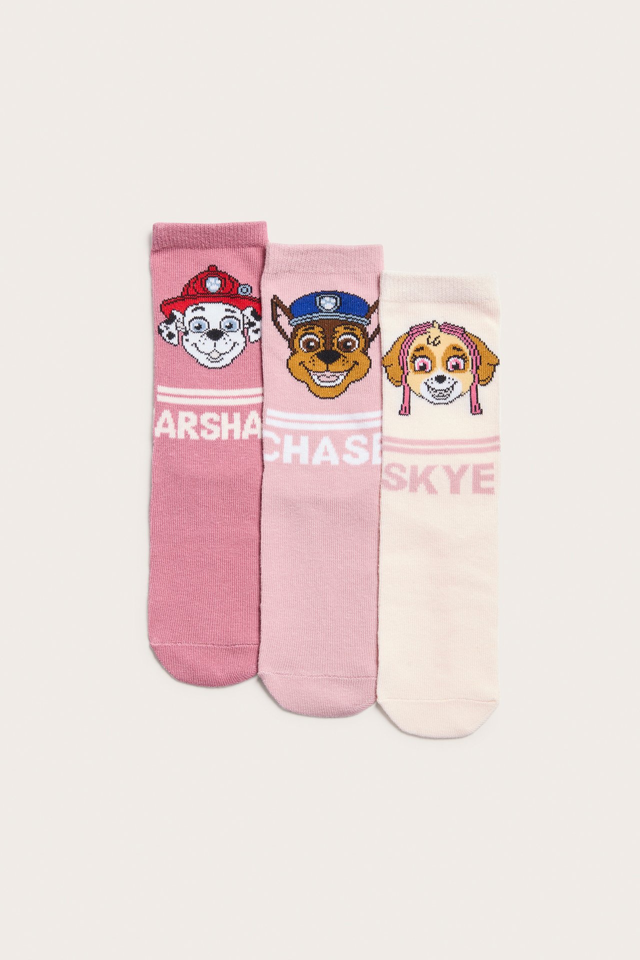 Strumpor Paw Patrol 3-pack - Ljusrosa - 1