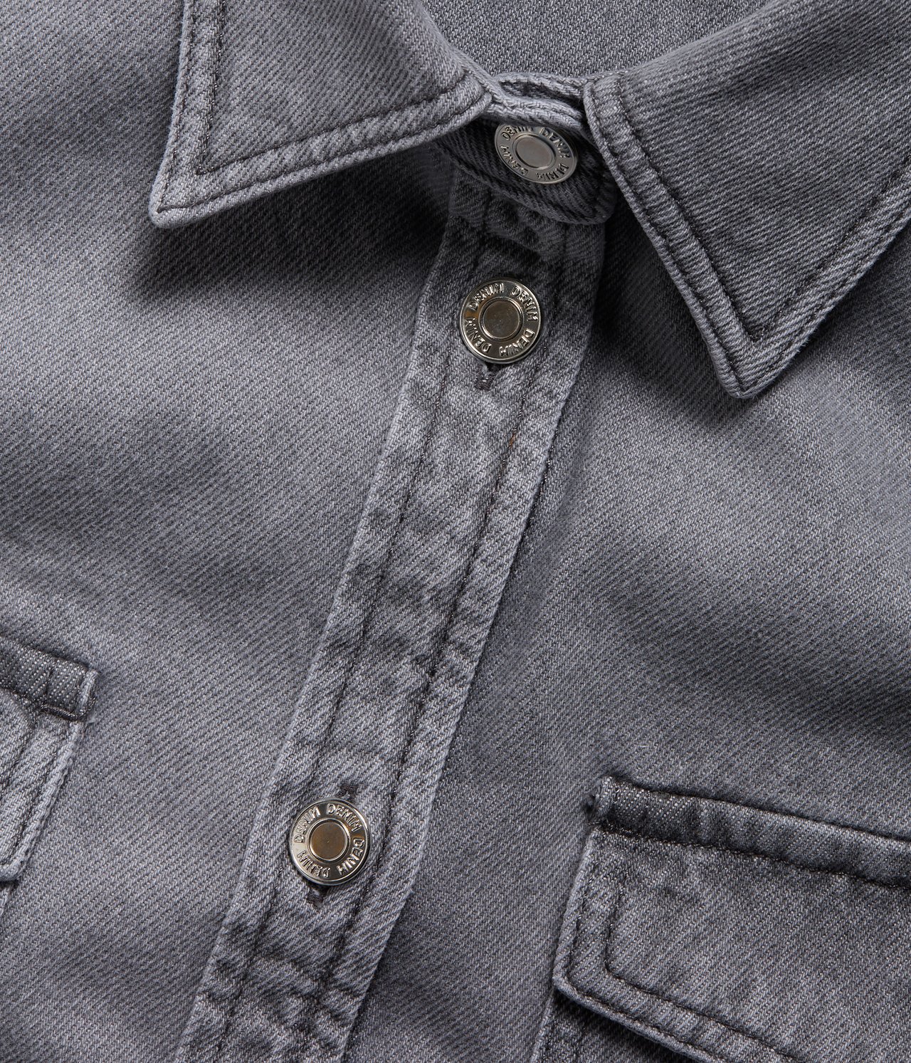 Jeansskjorte Sølvgrå - null - 5