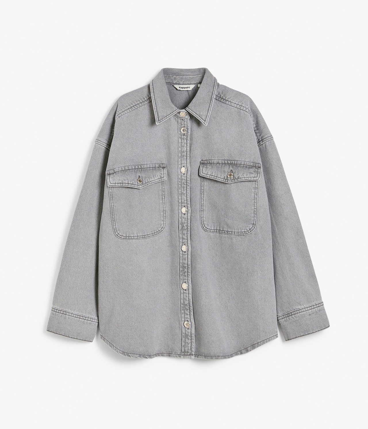 Jeansskjorta Silvergrå - null - 6