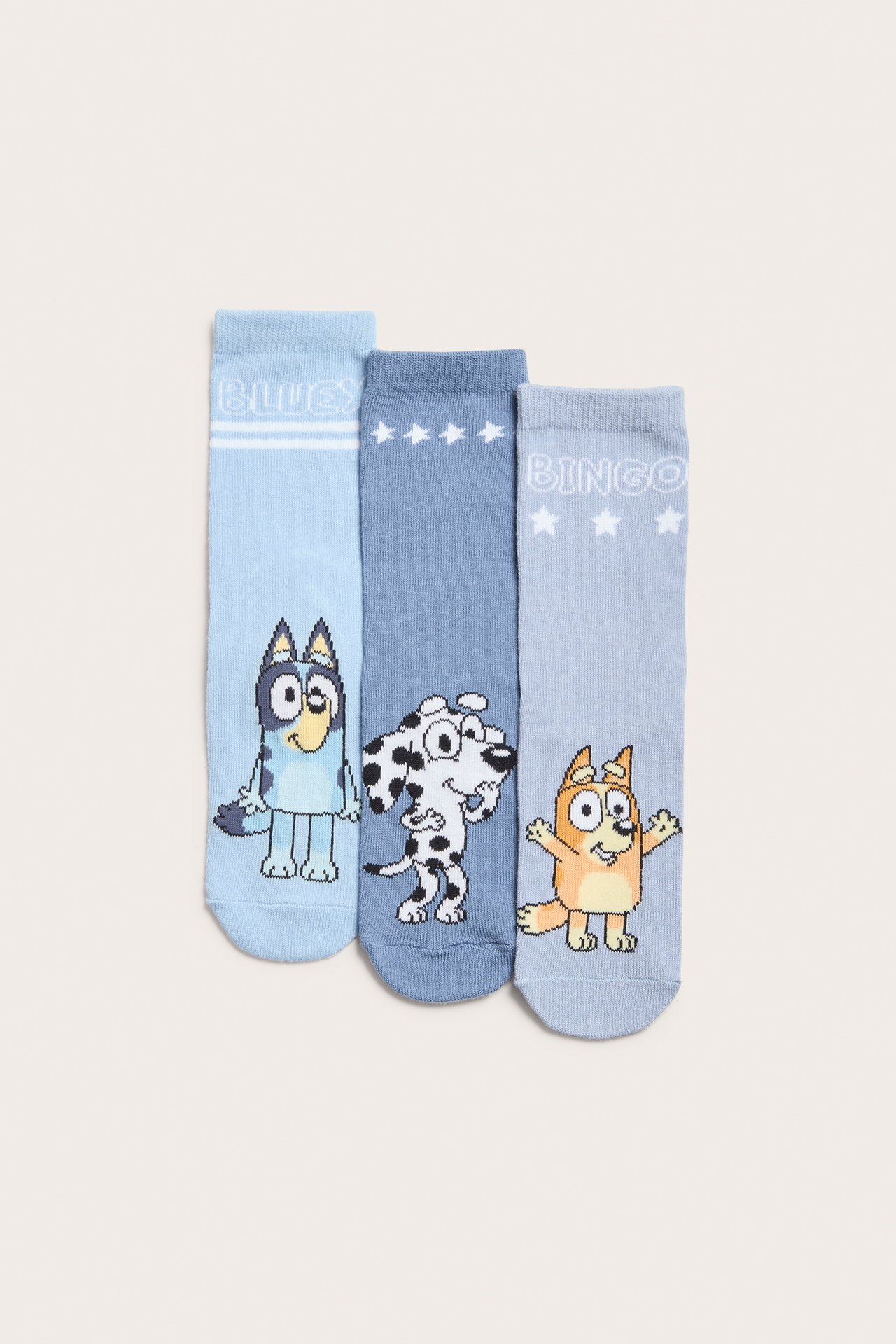 3 parin pakkaus Bluey-sukkia - Sininen - 1