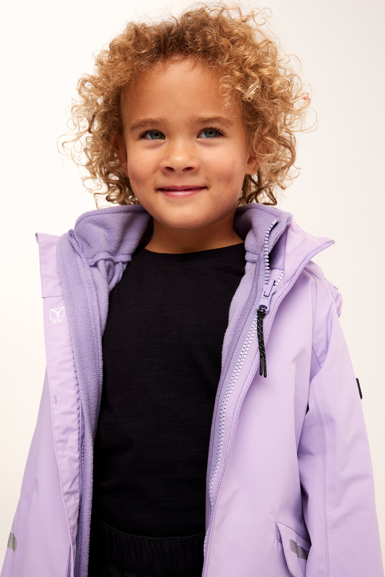 Fleecetröja zip-in / zip-off Kaxs - Lila - 2