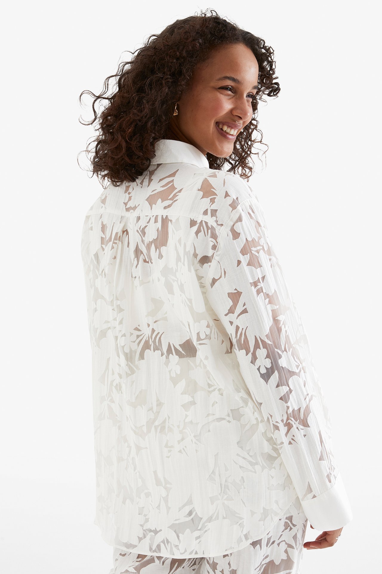 Koszula we wzory - Offwhite - 4