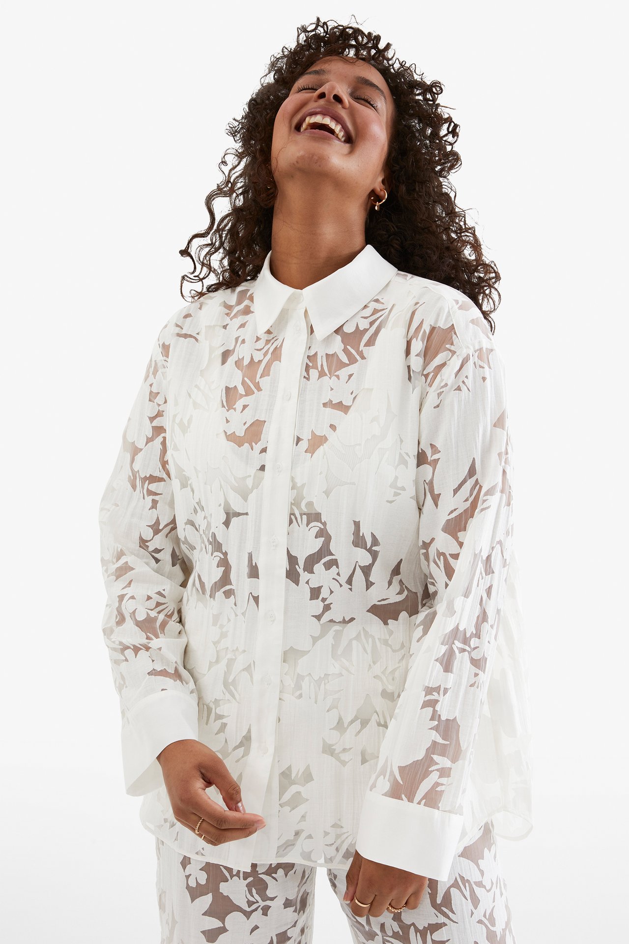 Koszula we wzory - Offwhite - 2