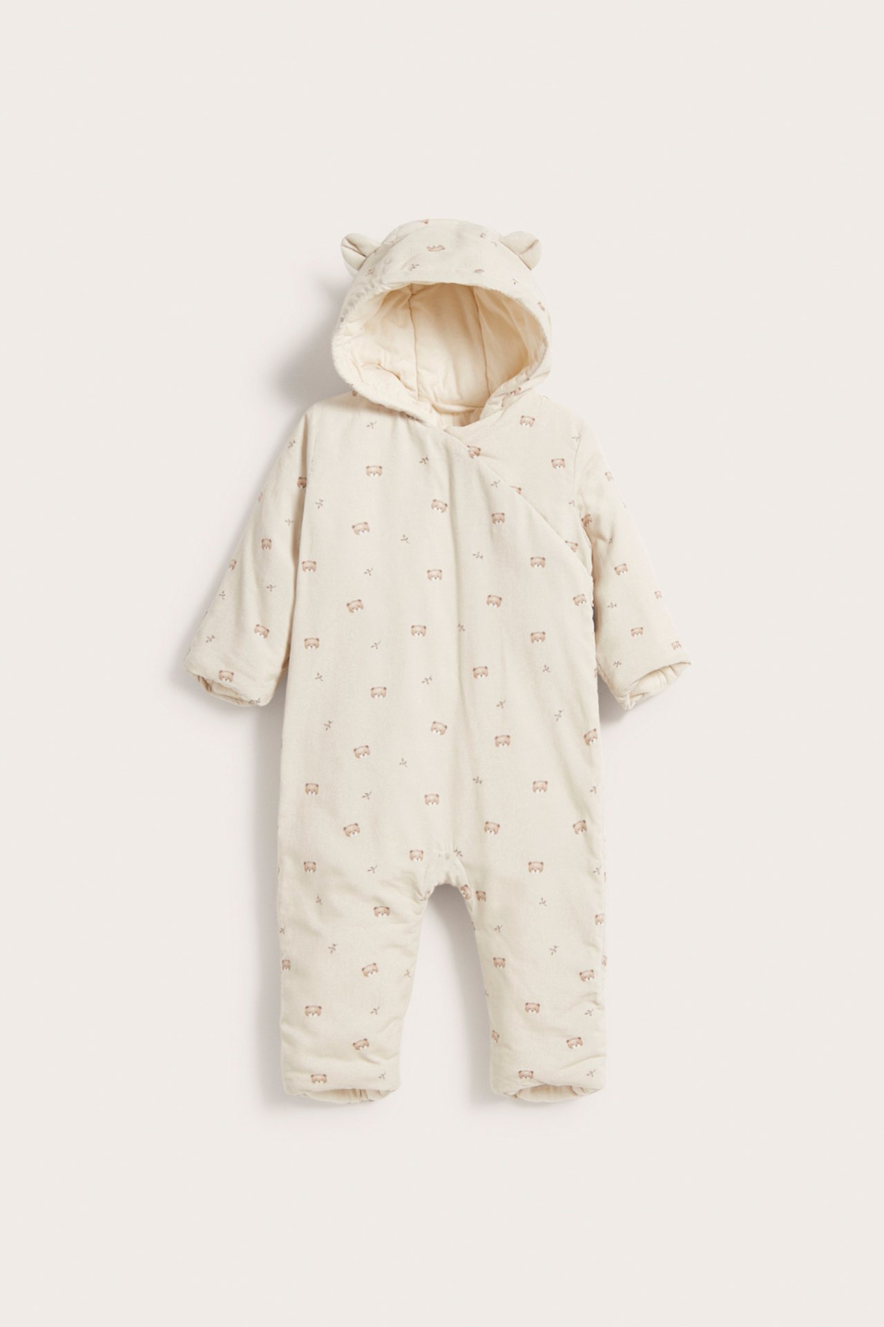 Kuviollinen haalariasu - Beige - 6