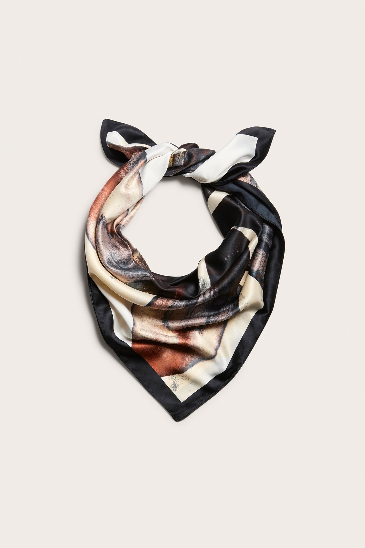 Mönstrad scarf - Rosa - 1