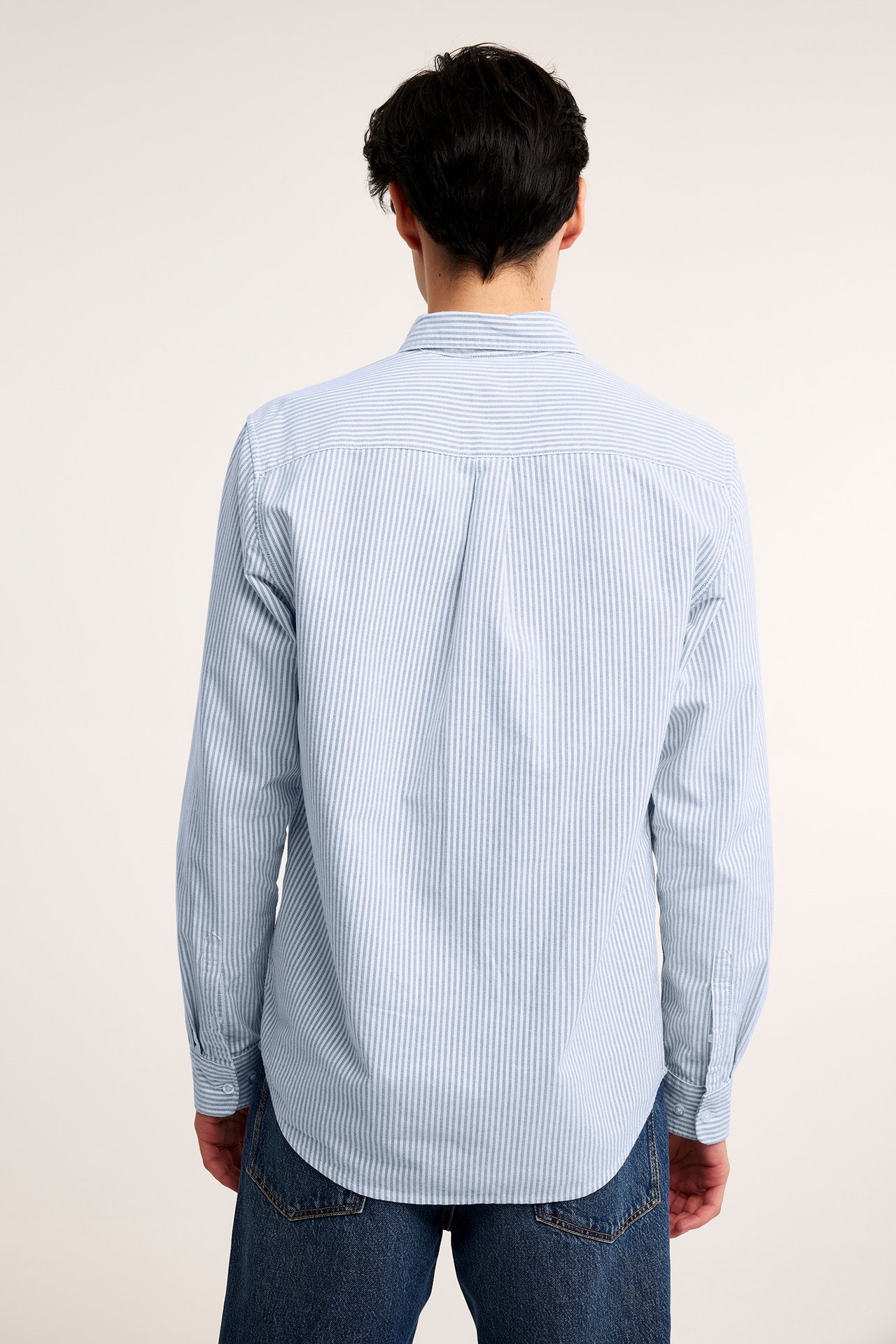 Koszula oxford w paski, regular fit - Niebieski - 4