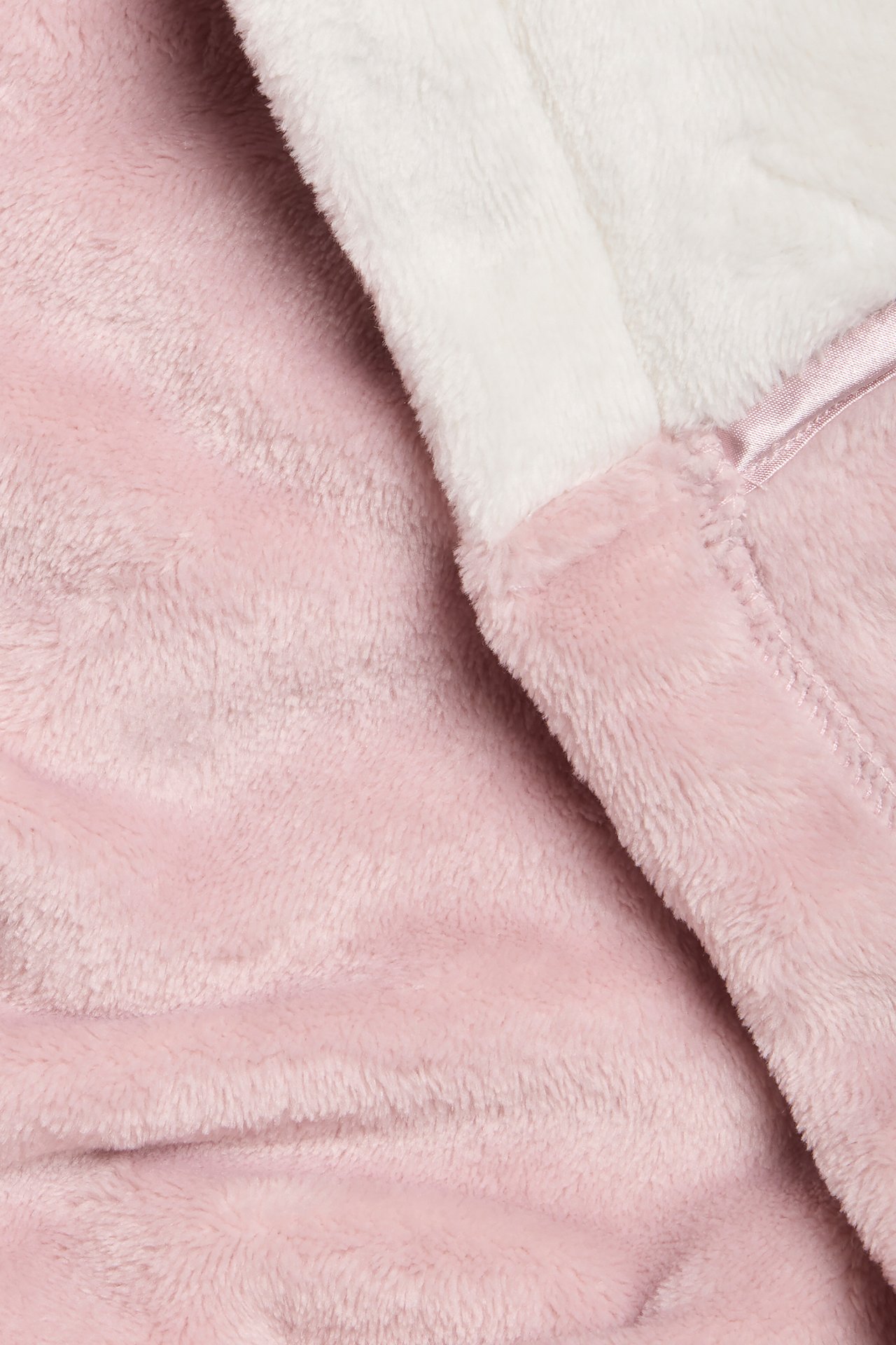 Morgenkåpe i fleece - Rosa - 1