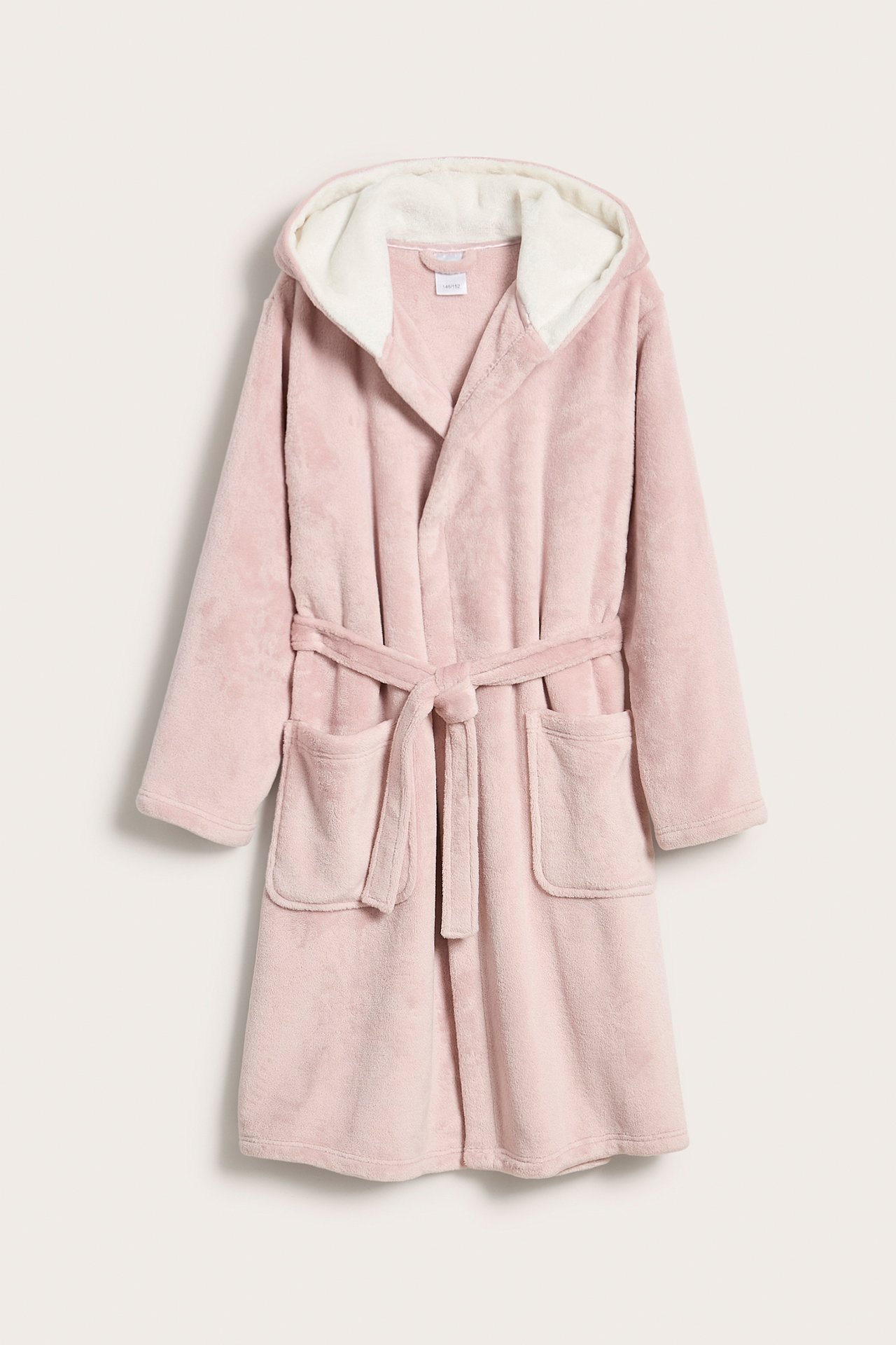 Morgenkåpe i fleece - Rosa - 2