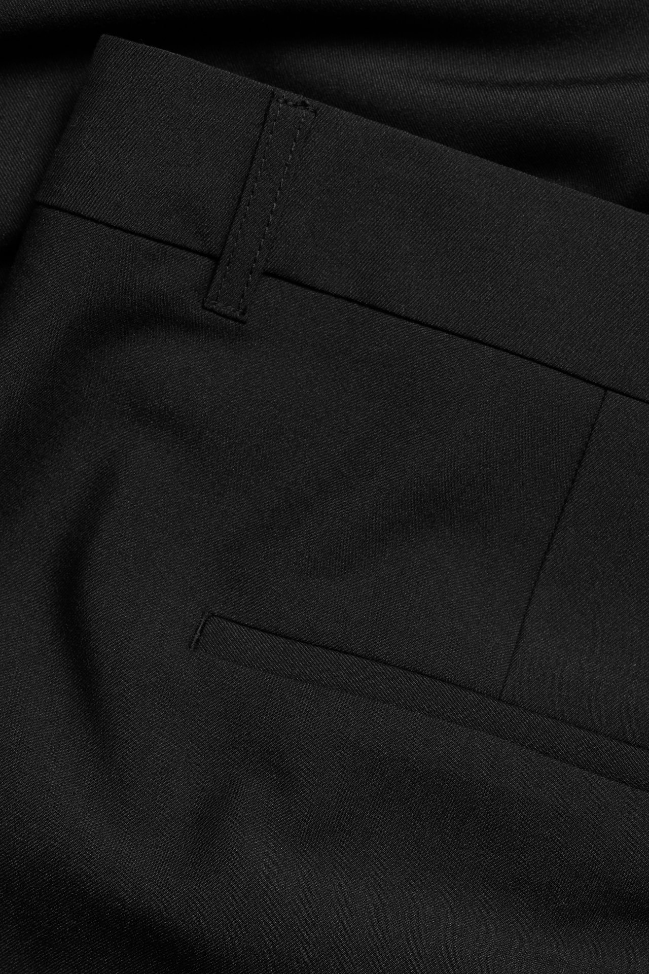 Spodnie garniturowe - Czarne - 5