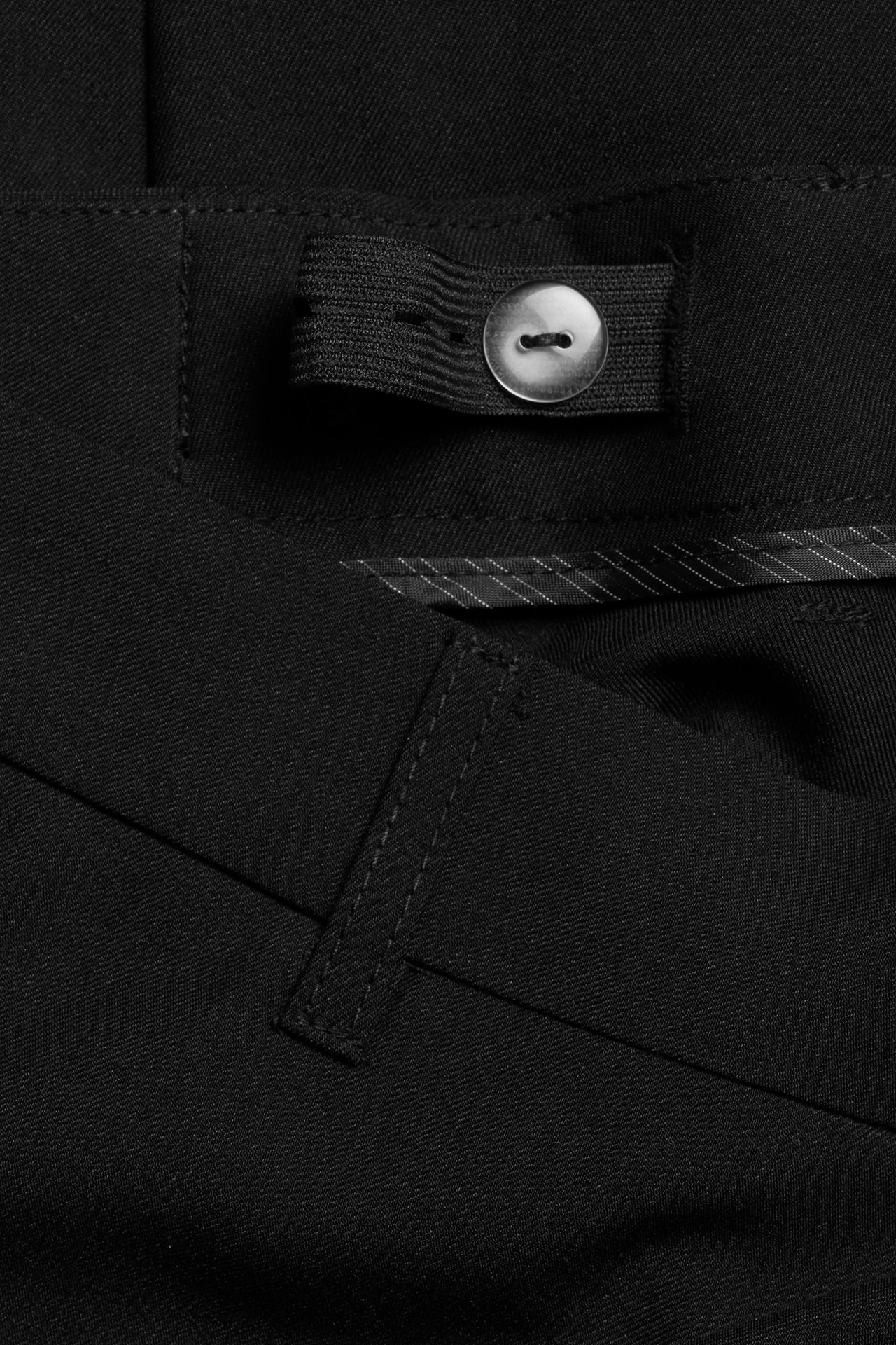 Spodnie garniturowe - Czarne - 6