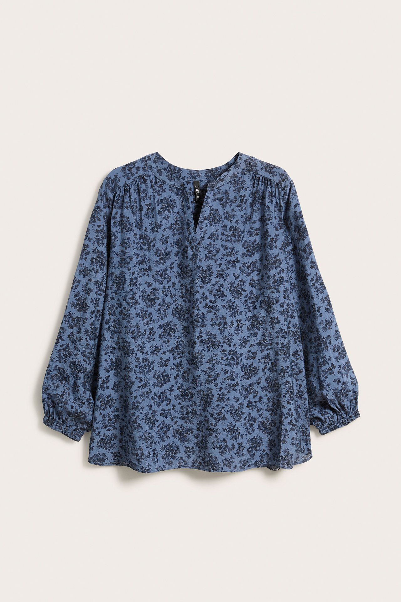 Kuviollinen paitapusero - Sininen - 5
