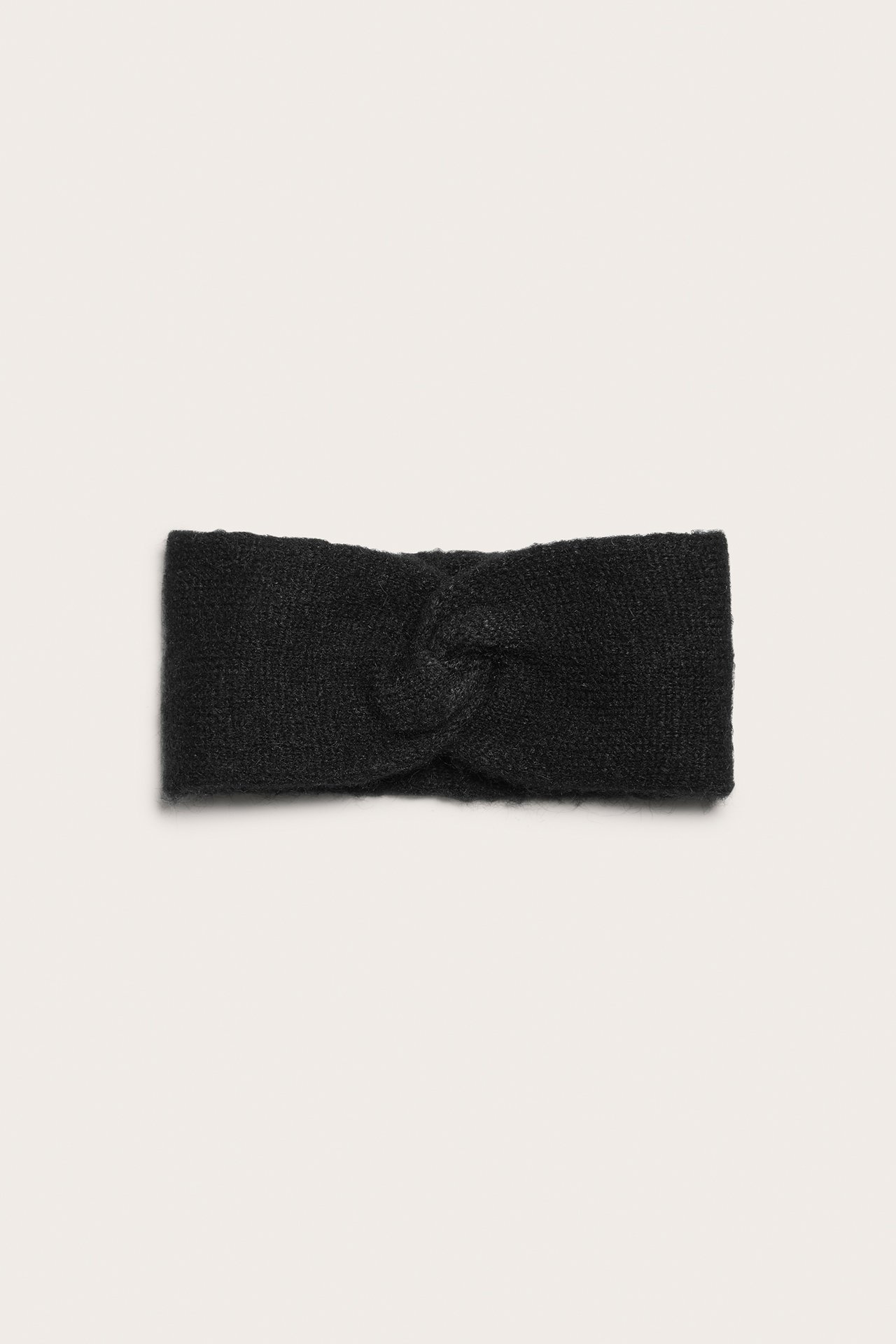 Stickat pannband - Svart - 1