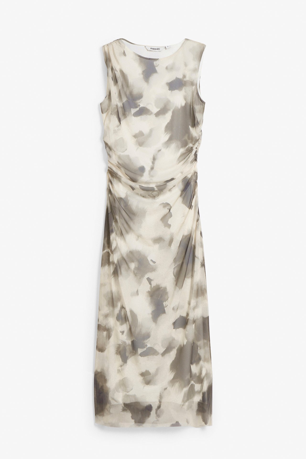Mönstrad klänning - Beige - 6