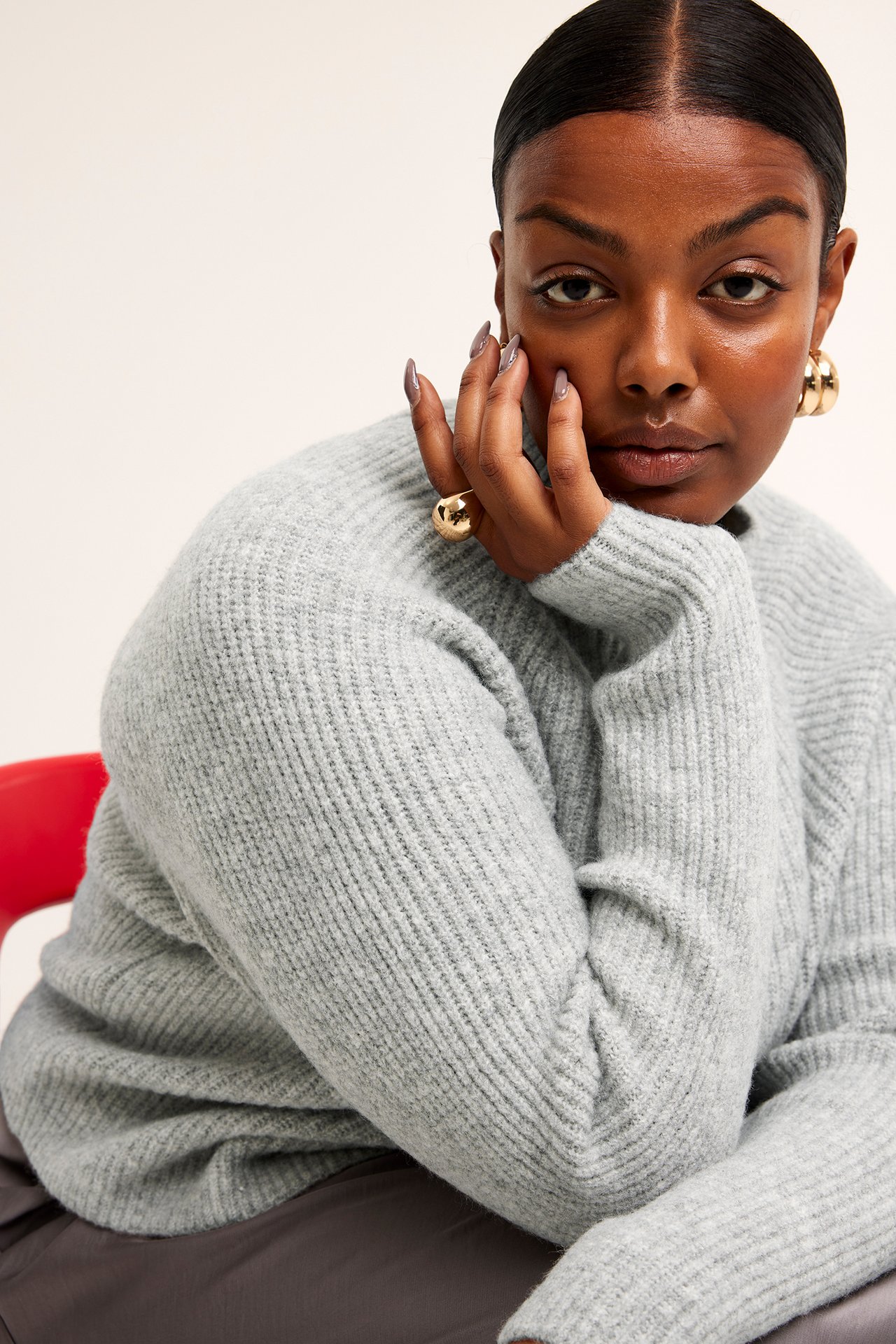 Stickad Tr ja Ljusgr Dam stickad-tr-ja-ljusgr-dam