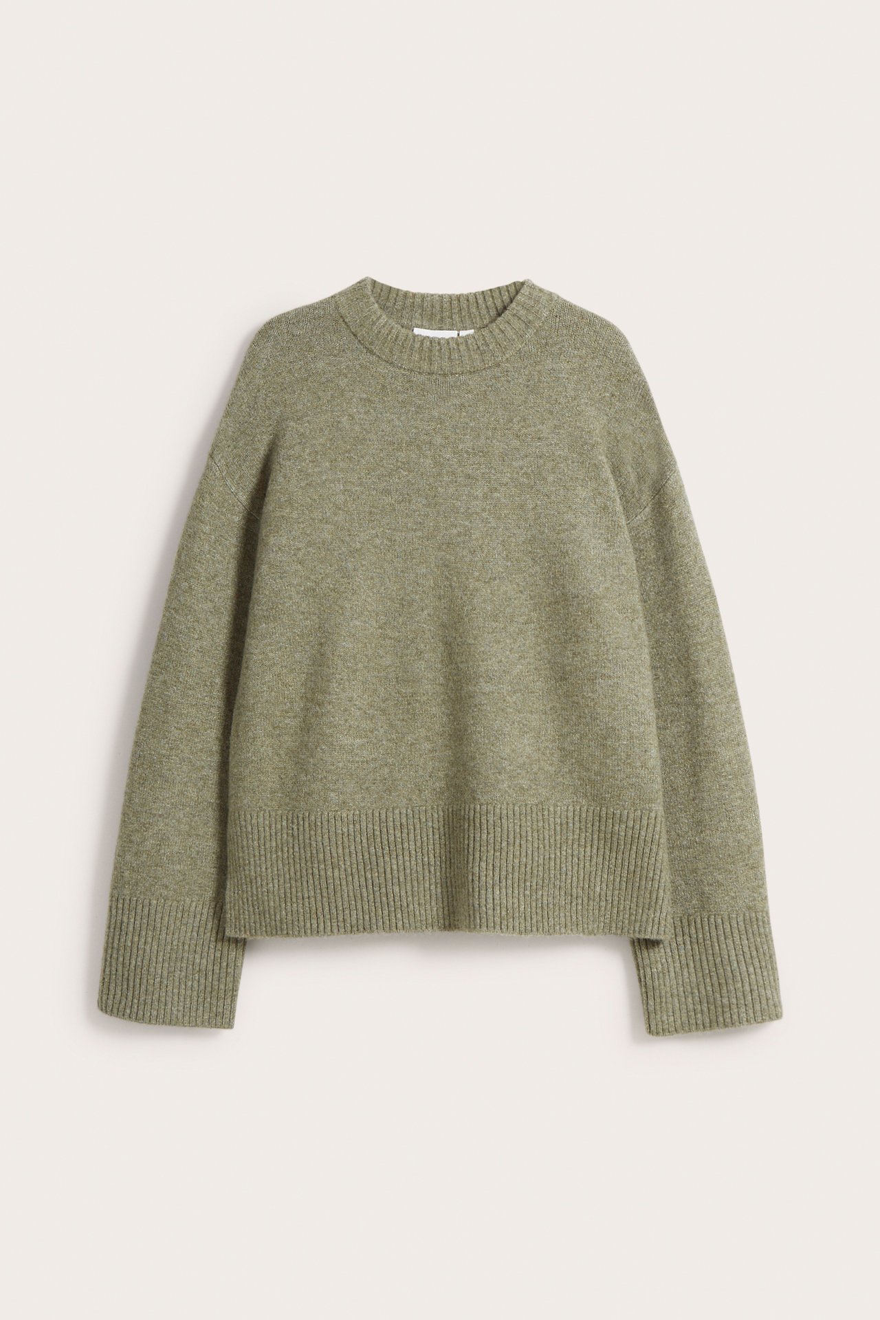 Dzianinowy sweter - Zielony - 6