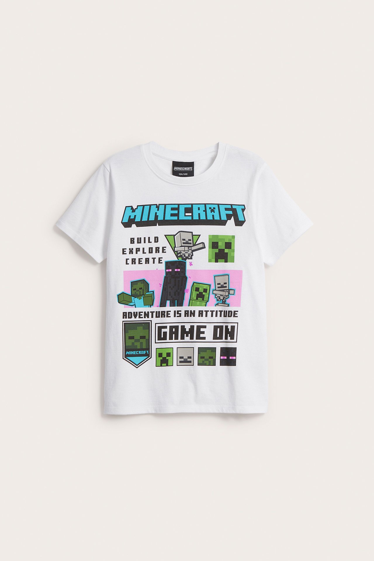 T-shirt Minecraft - Offwhite - 2