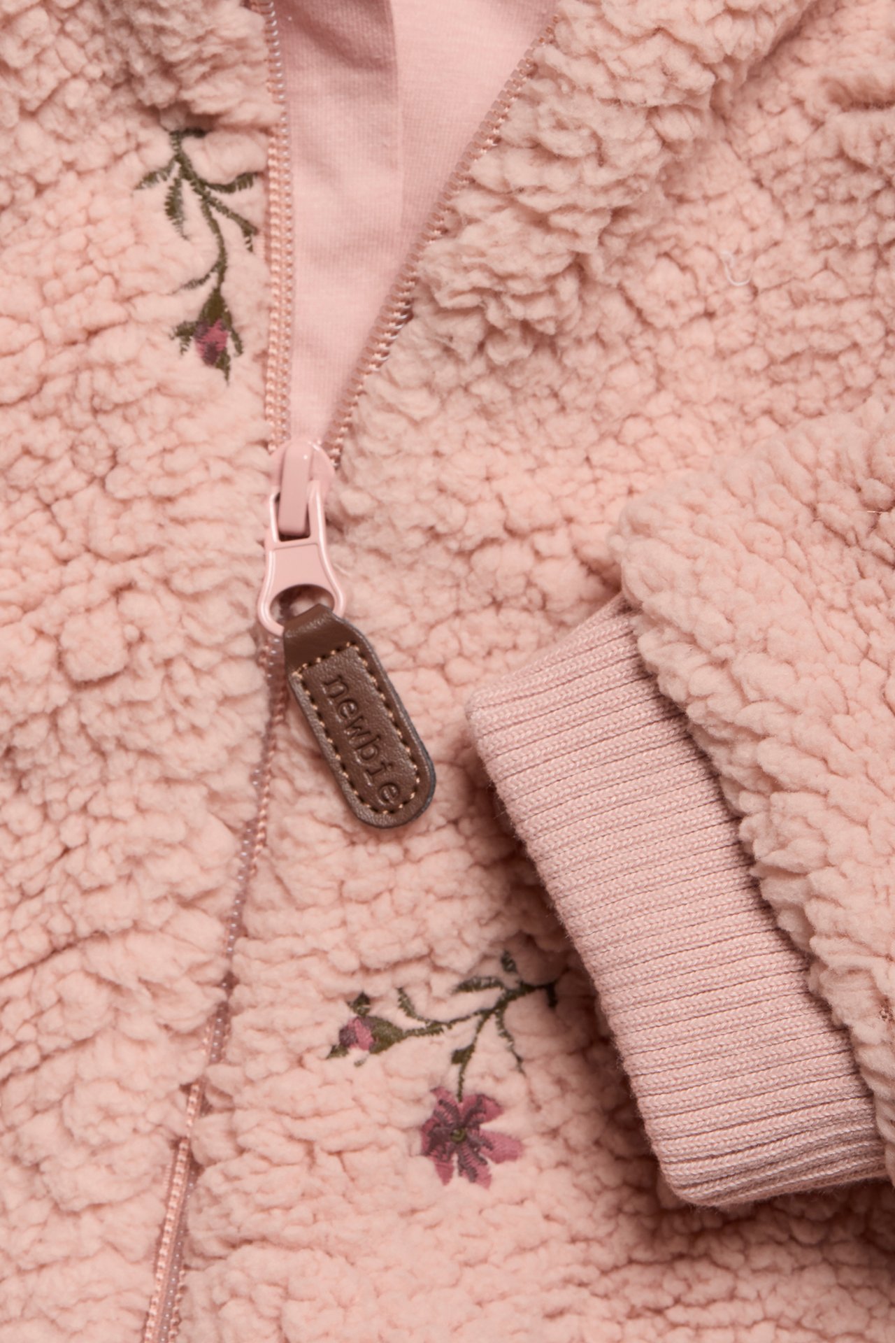 Jakke i teddypels til baby - Rosa - 4