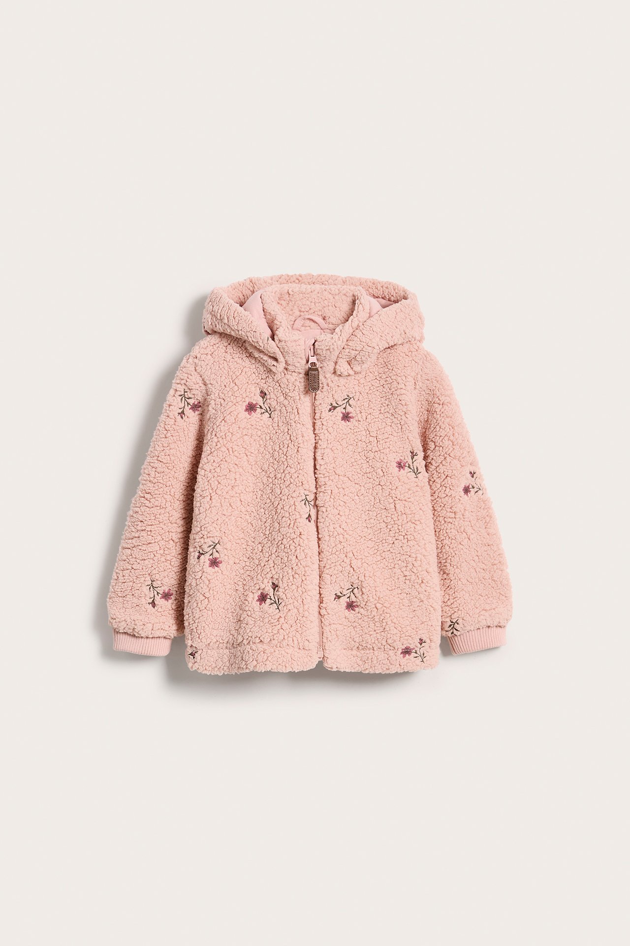 Jakke i teddypels til baby - Rosa - 5
