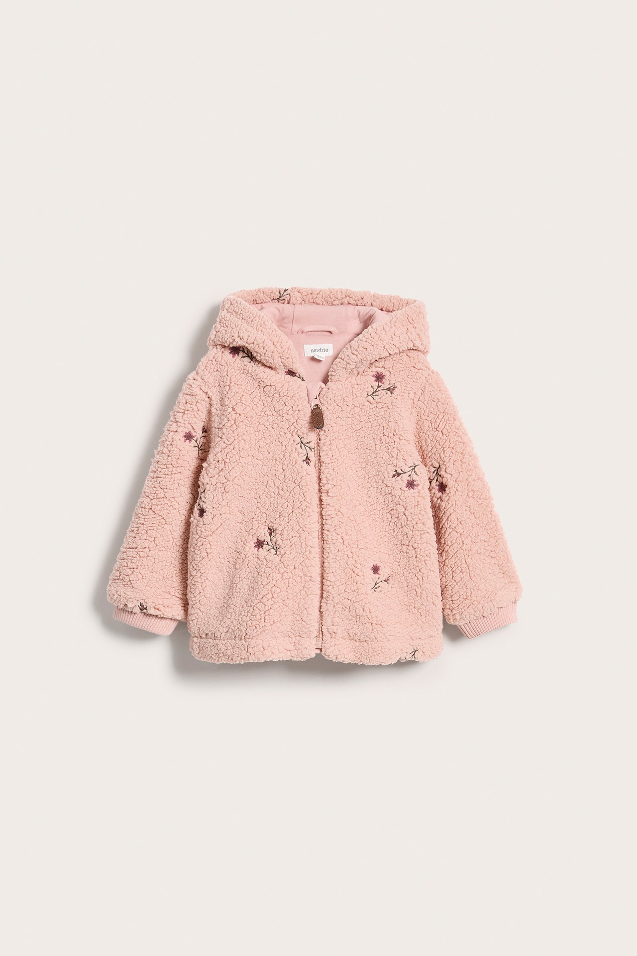 Jakke i teddypels til baby - Rosa - 6