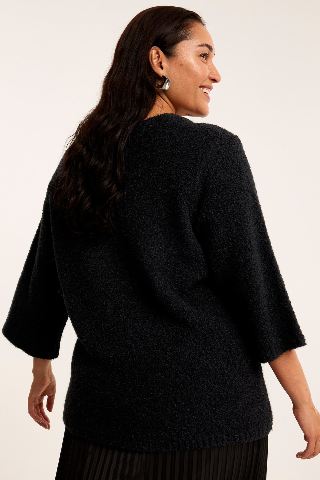 Sweter bouclé - Czarne - 175cm / Storlek: XL - 4