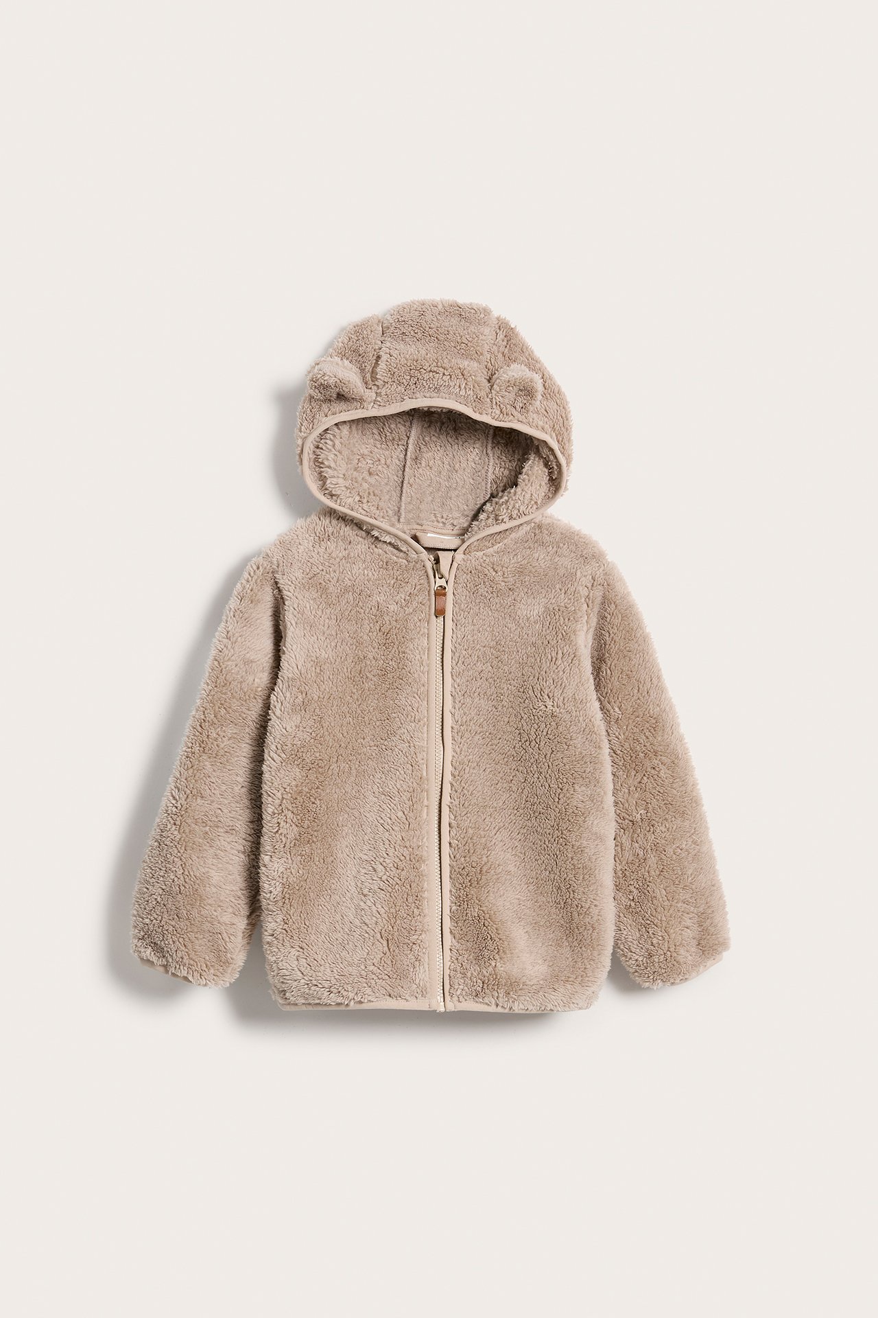 Fleecepusero, jossa on korvat - Beige - 5