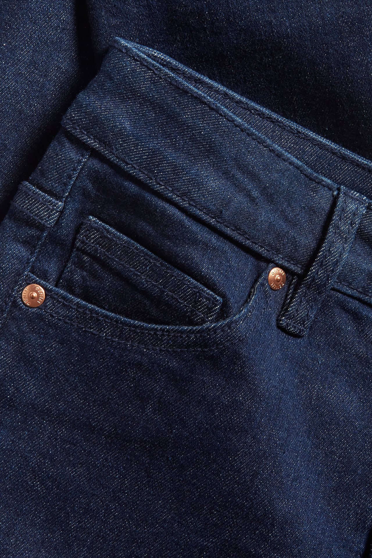 Embracing fit jeans High waist - Mørk denim - 5