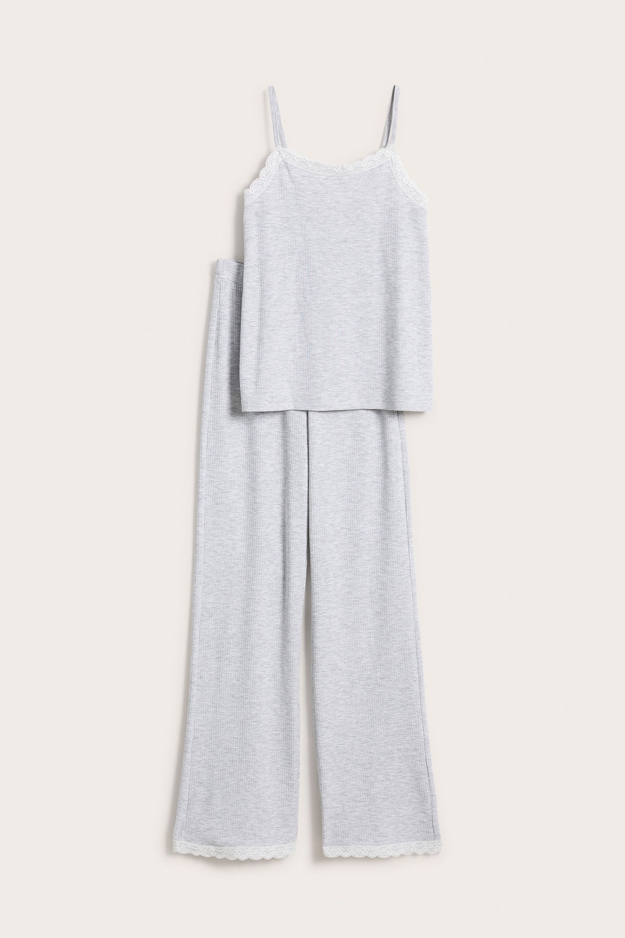 Pyjama - Vaaleanharmaa - 2