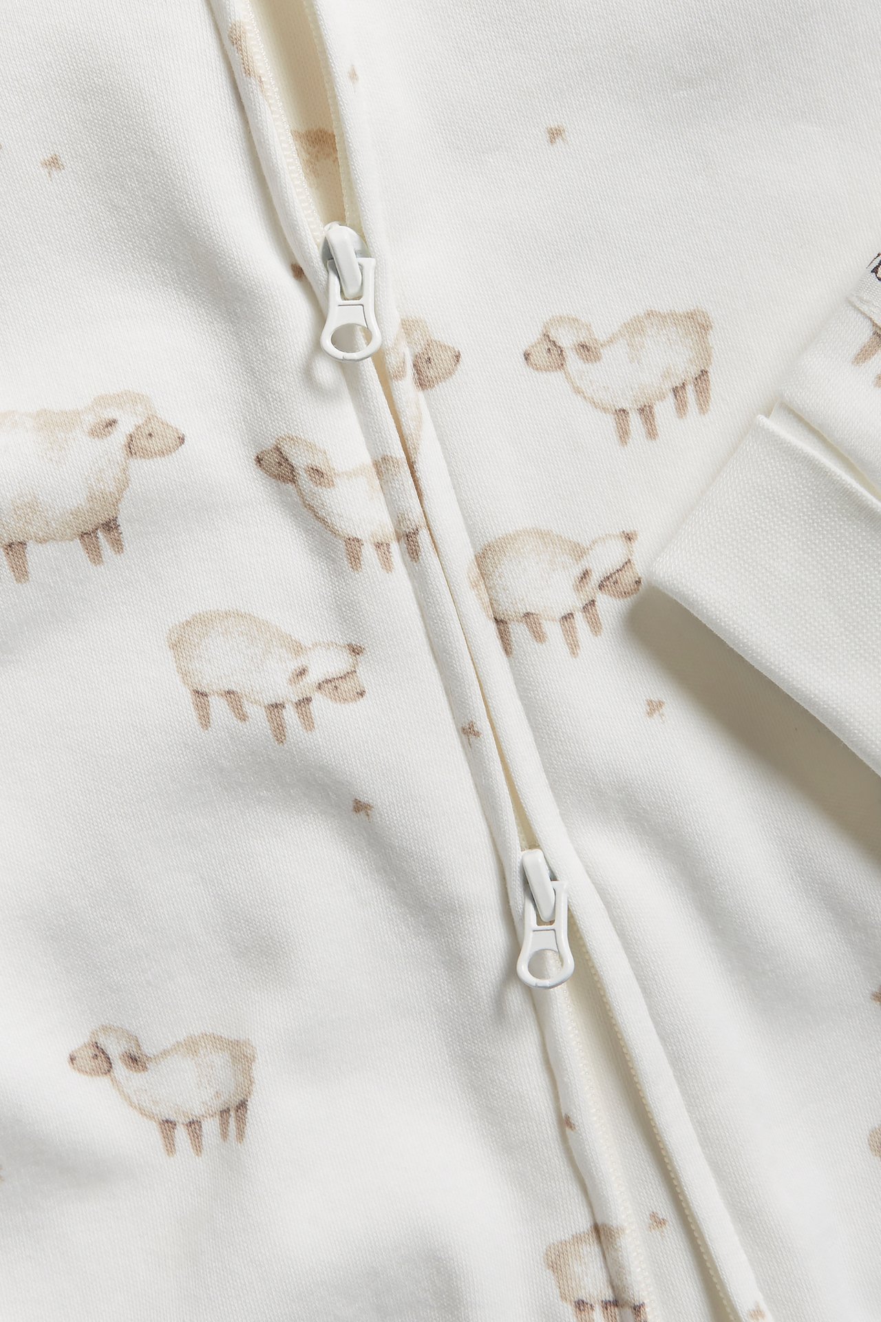 Mönstrad pyjamas - Offwhite - 1
