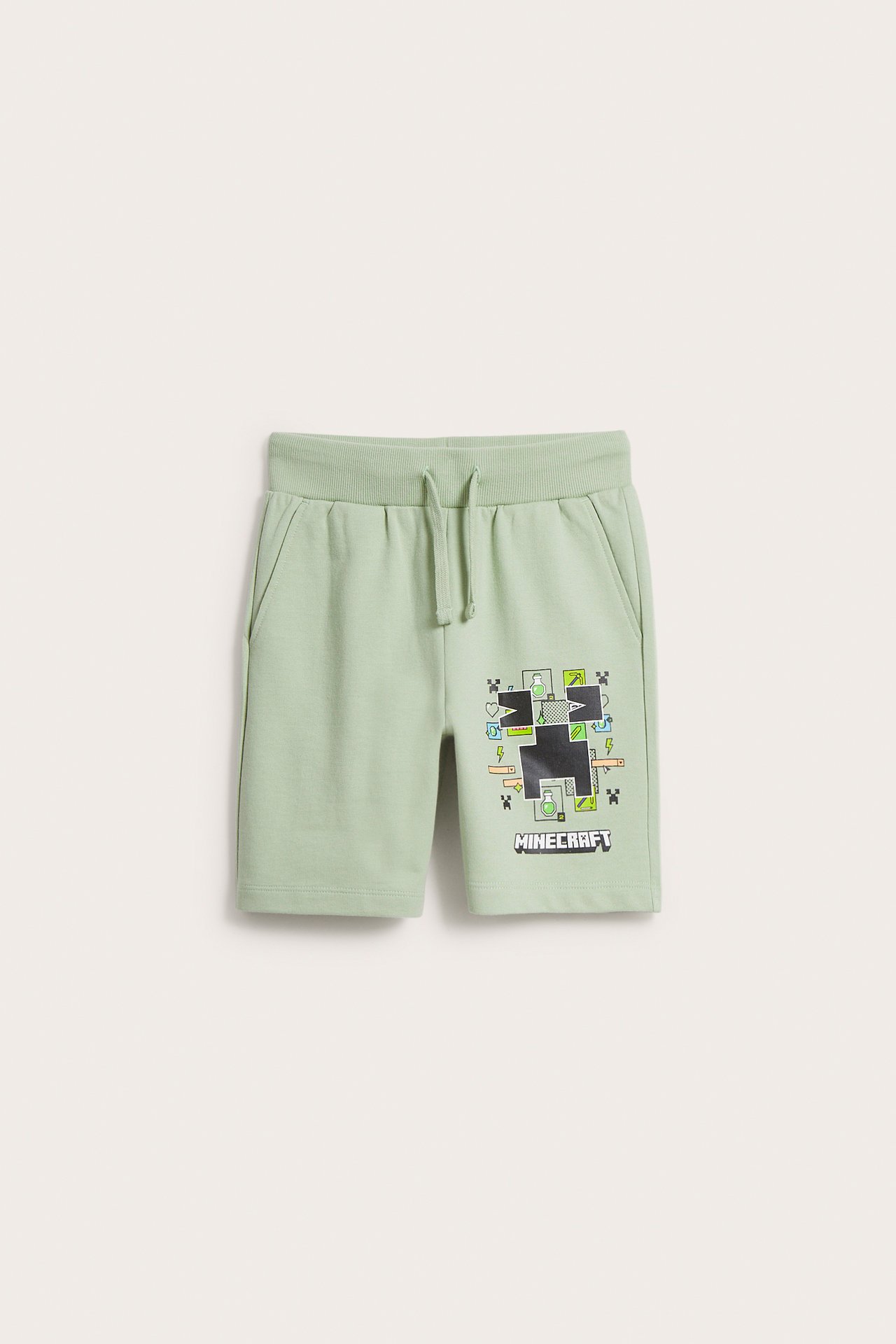 Mjukisshorts Minecraft - Grön - 2