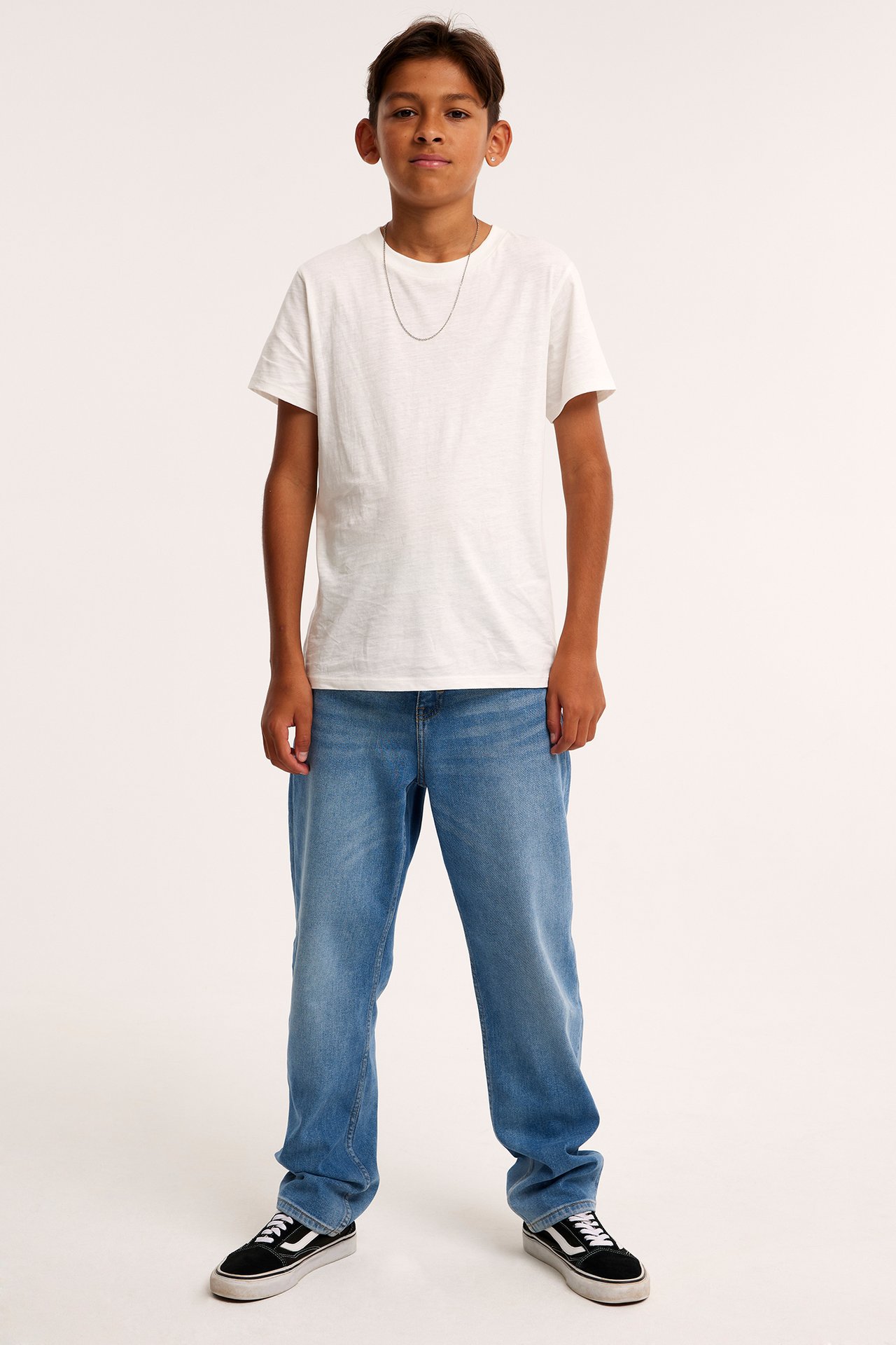 Loose jeans mid waist - Denim - 4