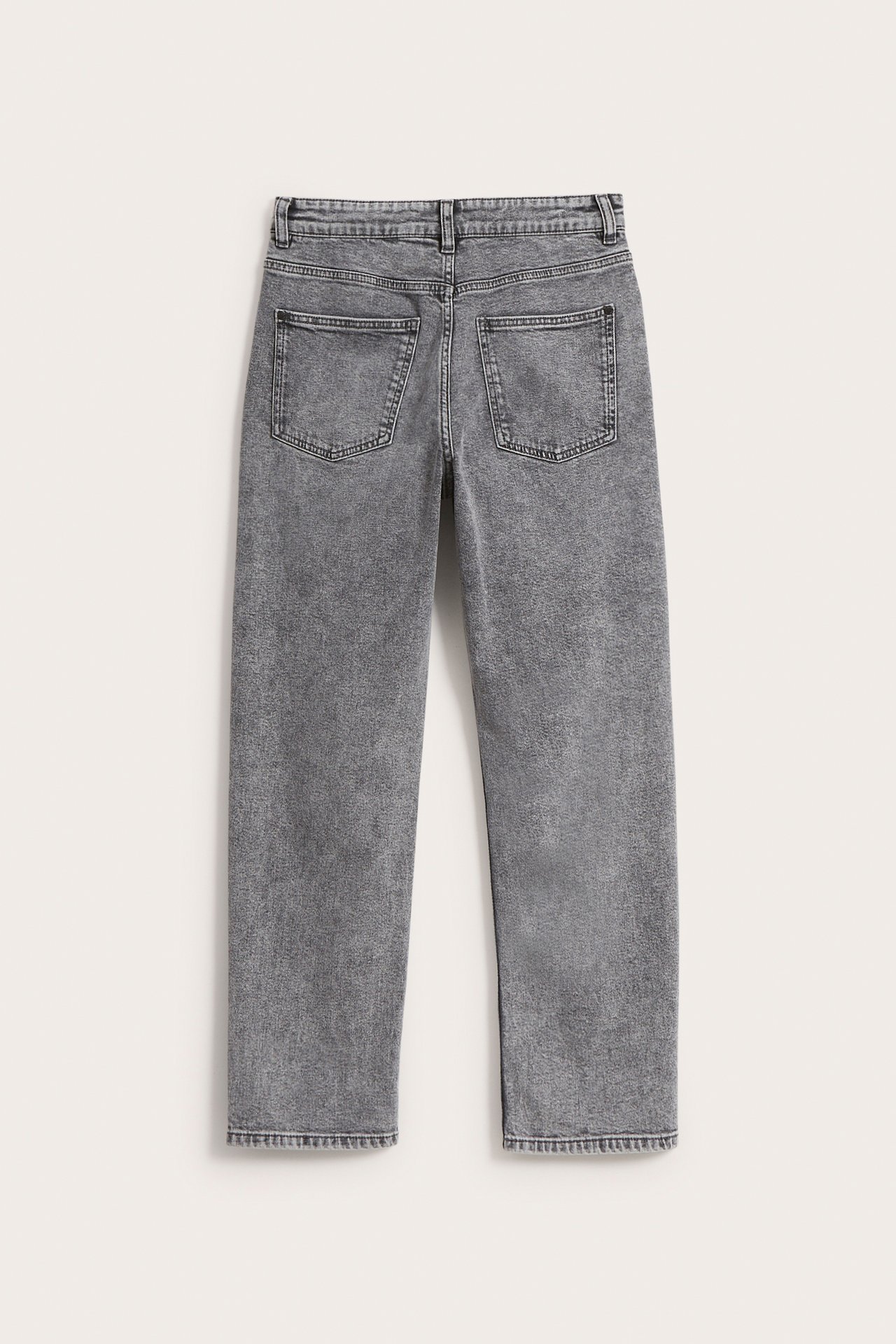 Loose jeans mid waist - Srebrno-szary - 3