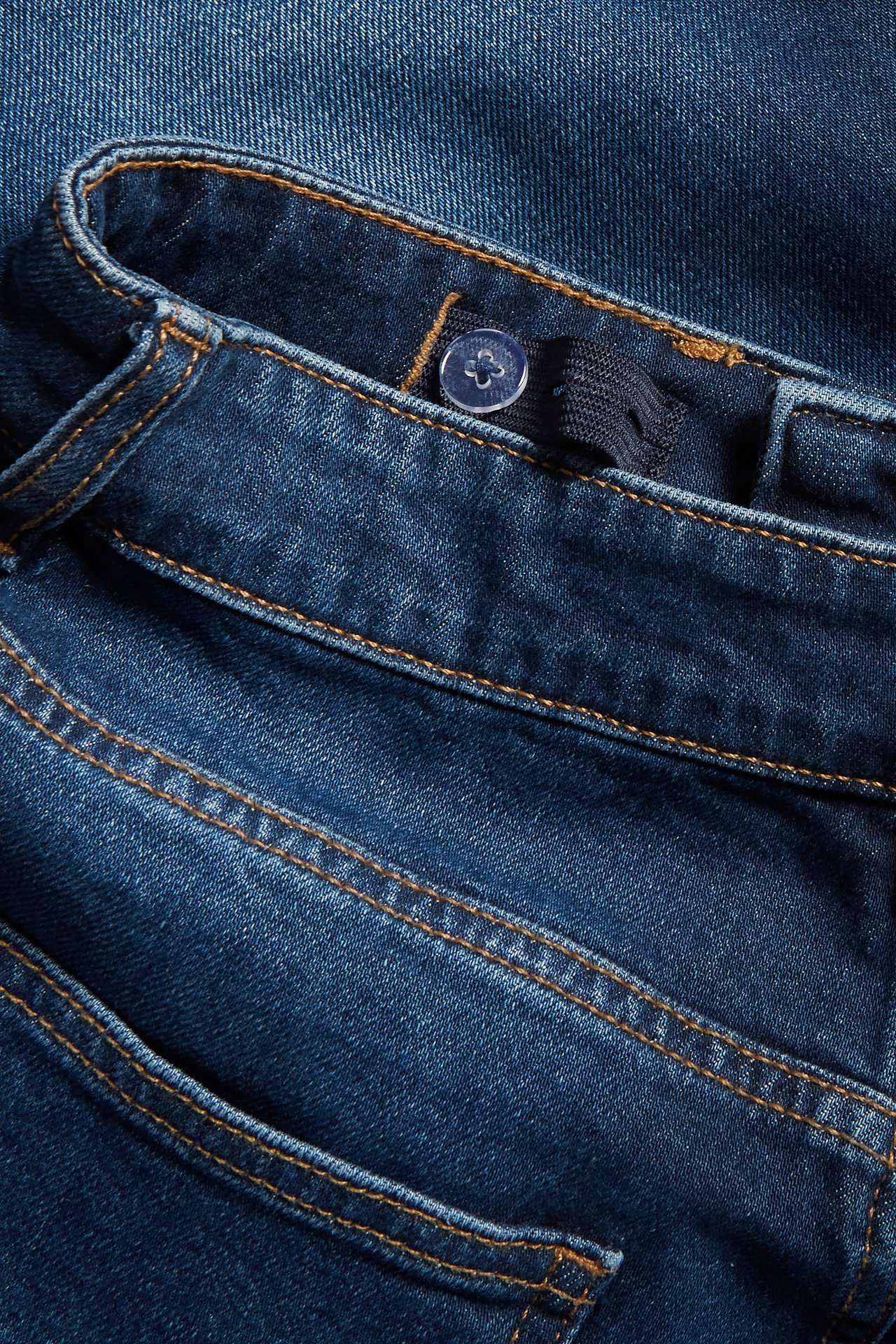 Loose jeans mid waist - Ciemny dżins - 5