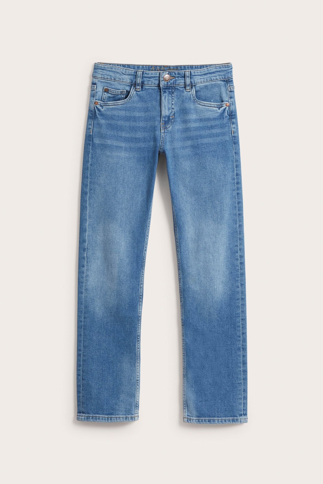 Straight Jeans Mid Waist Jasny D ins Dziecko Kappahl straight-jeans-mid-waist-jasny-d-ins-dziecko-kappahl