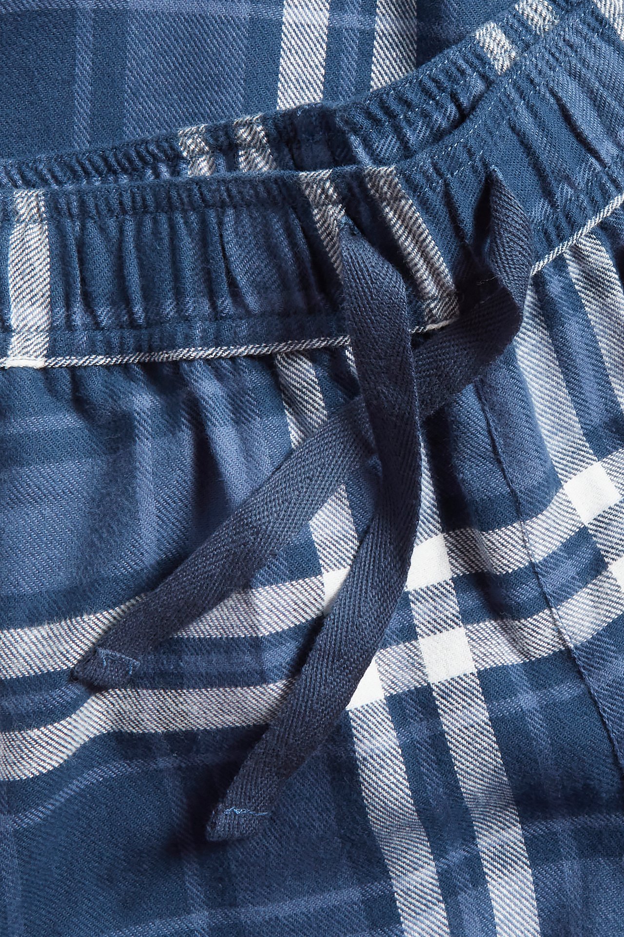 Spodnie z flaneli - Ciemnoniebieski - 1