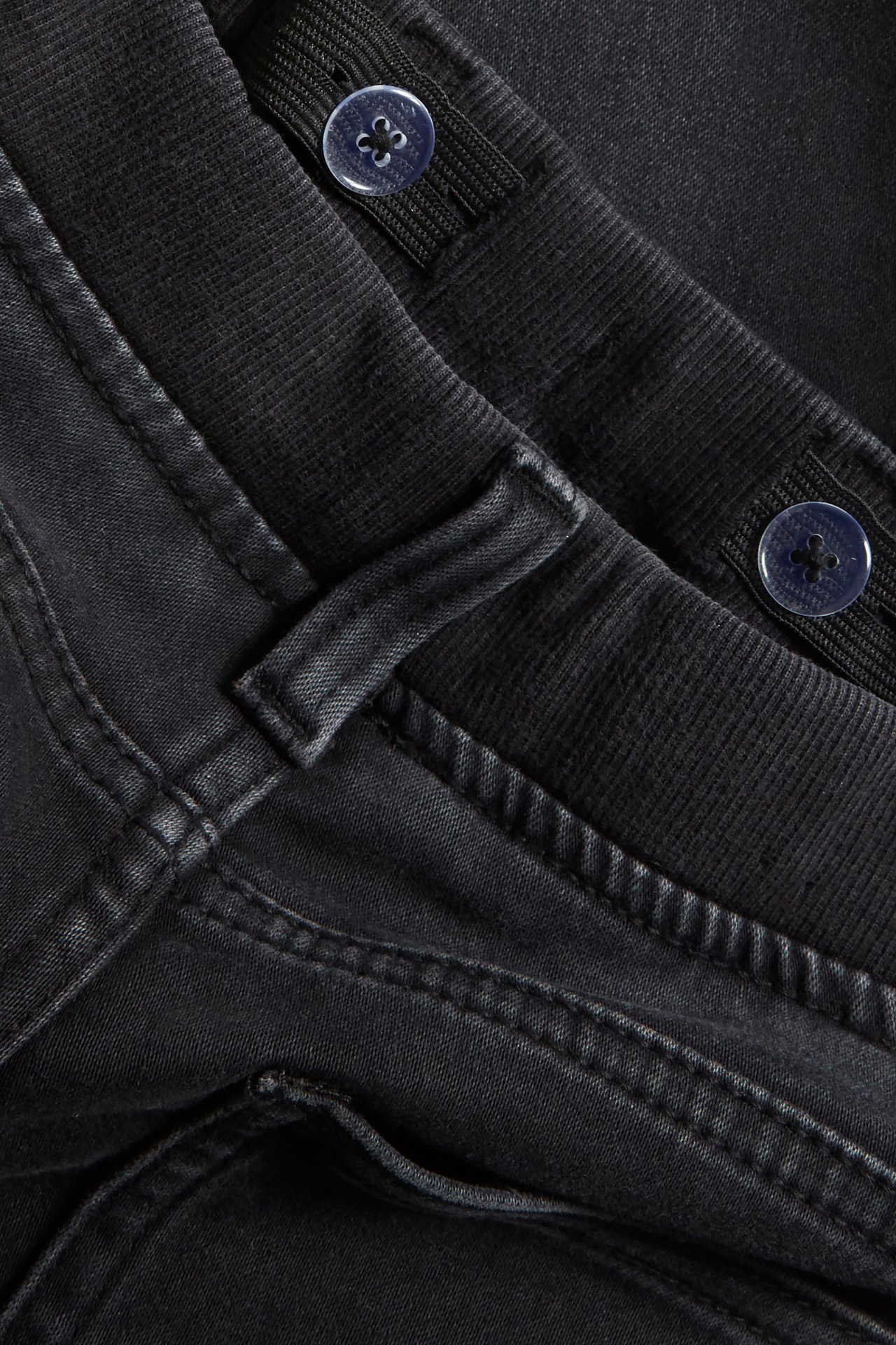 Straight jeans jogger denim - Tvättad svart denim - 4