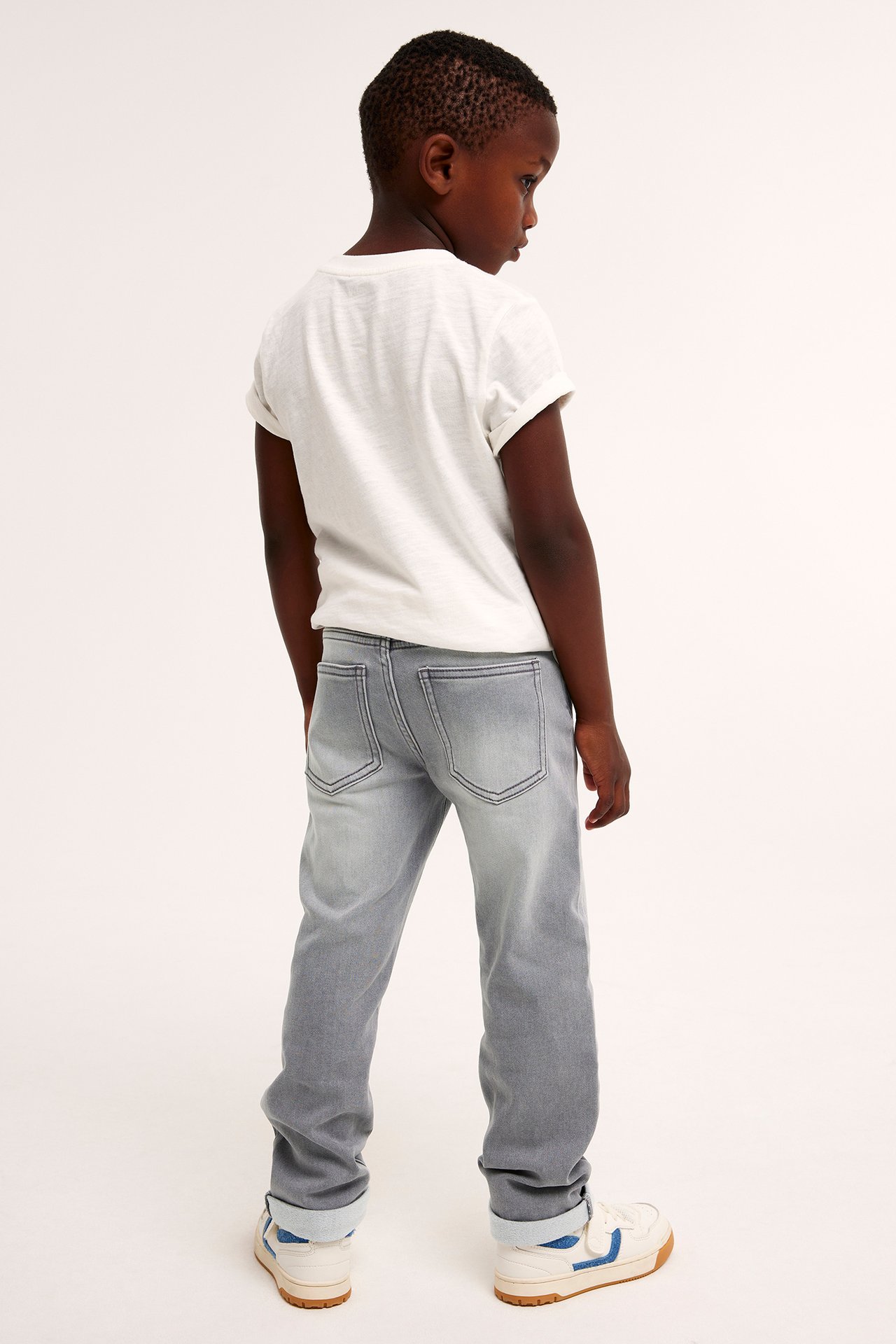 Straight jeans jogger denim - Silvergrå - 3