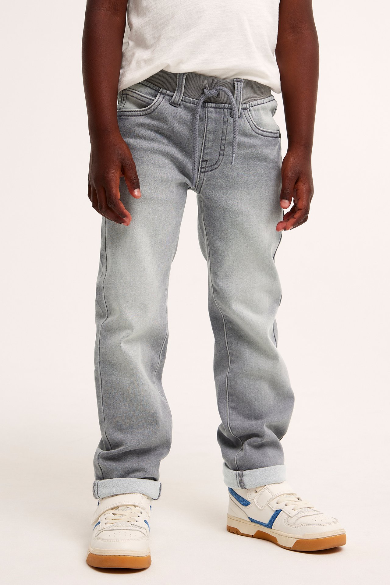 Straight jeans jogger denim - Silvergrå - 2