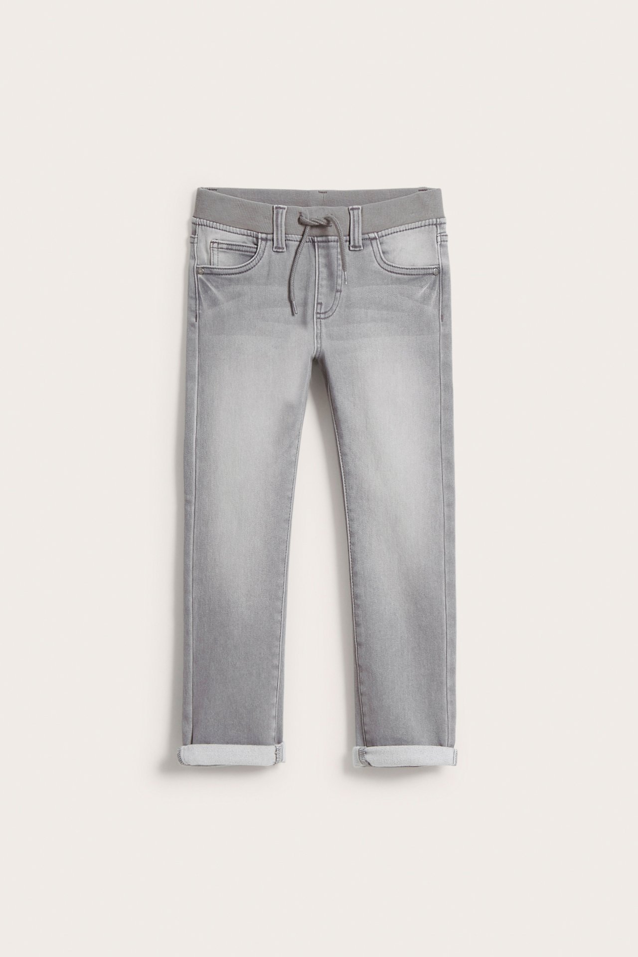 Straight jeans jogger denim - Sølvgrå - 5