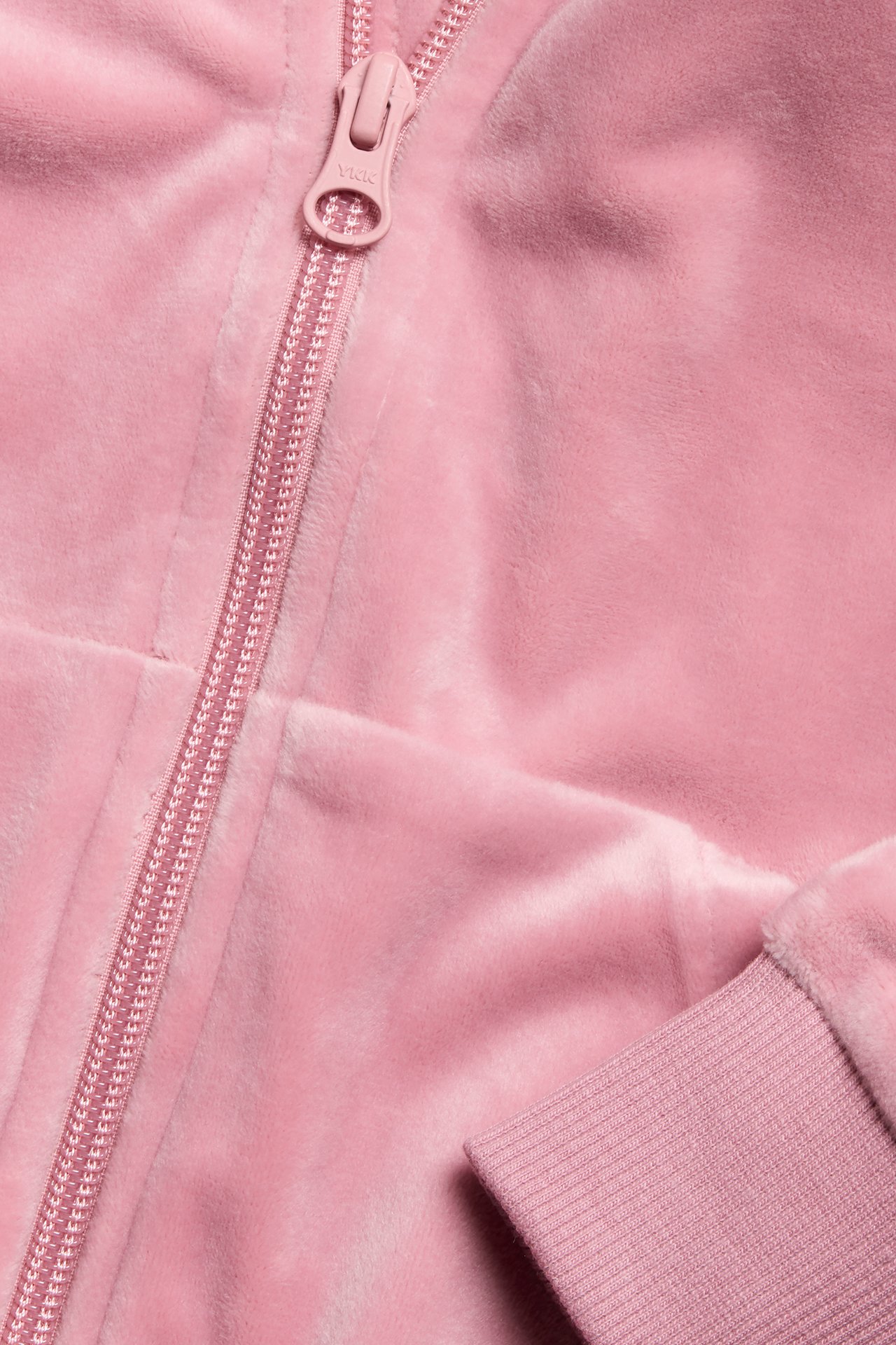 Hoodie i velour - Rosa - 5