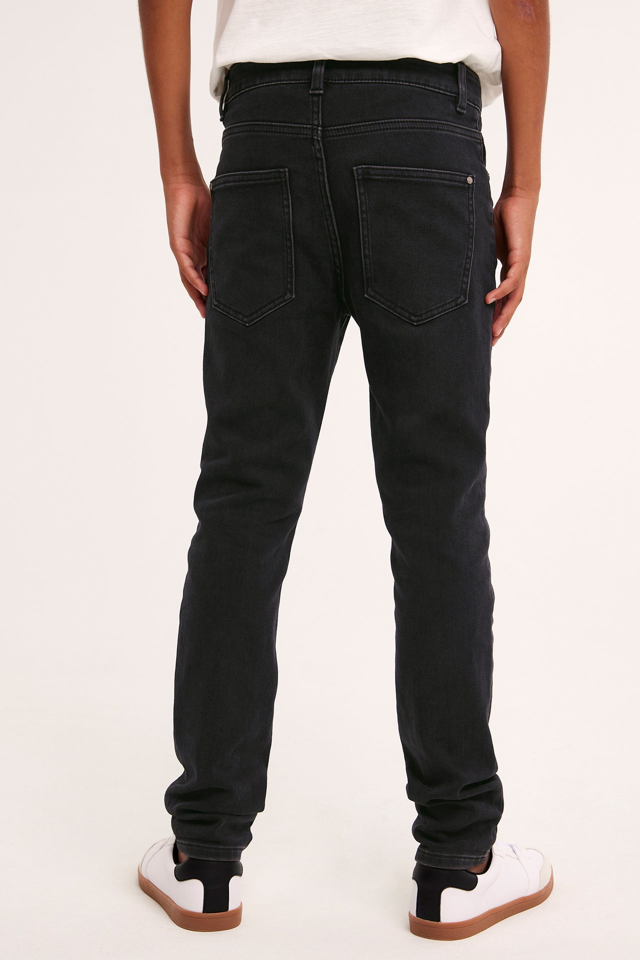 Relaxed jeans jogger denim - Musta denim - 4
