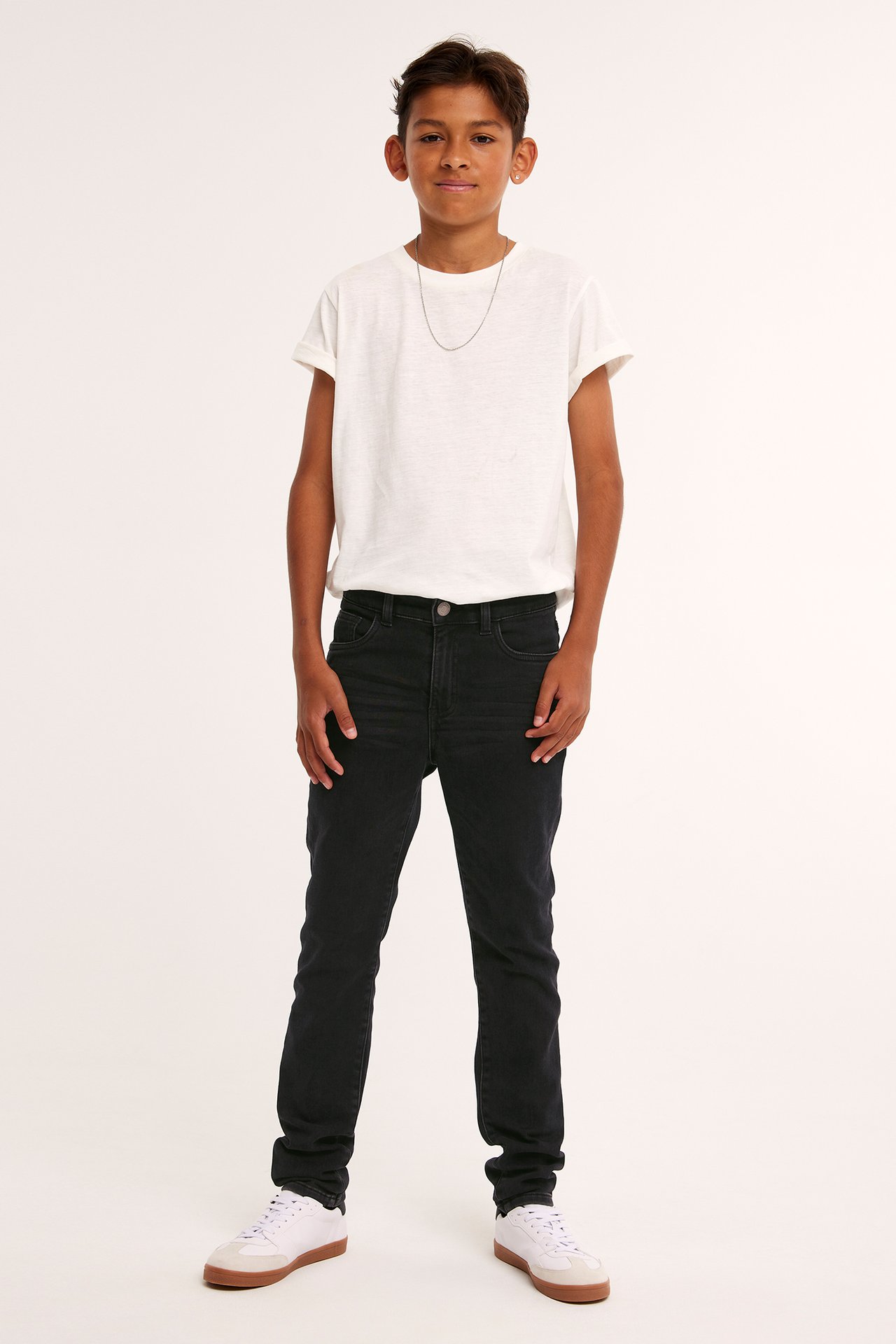 Relaxed jeans jogger denim - Musta denim - 1