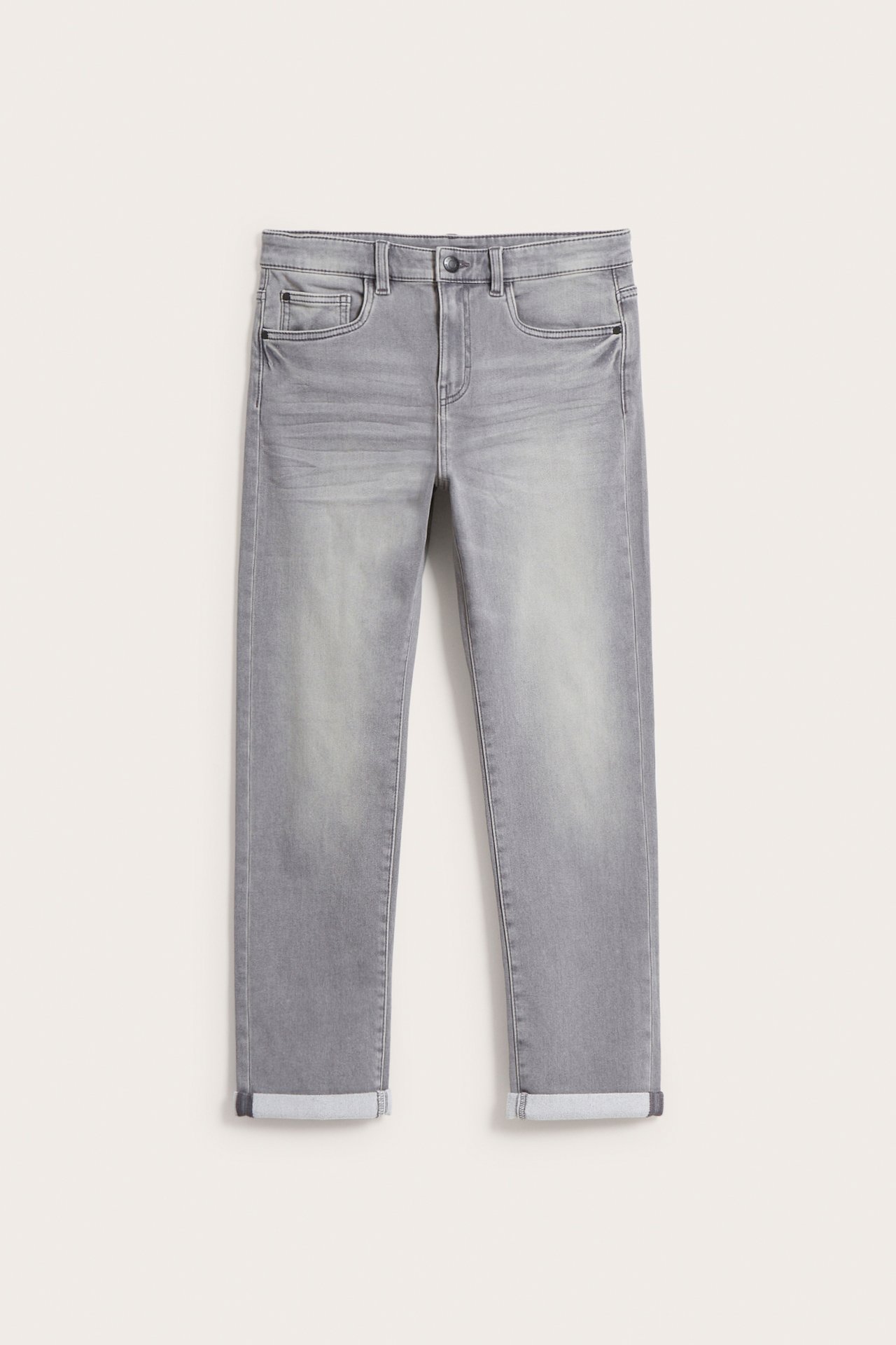 Relaxed jeans jogger denim - Silvergrå - 2