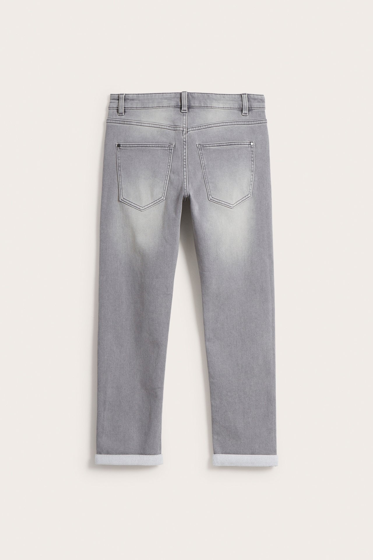 Relaxed jeans jogger denim - Silvergrå - 3