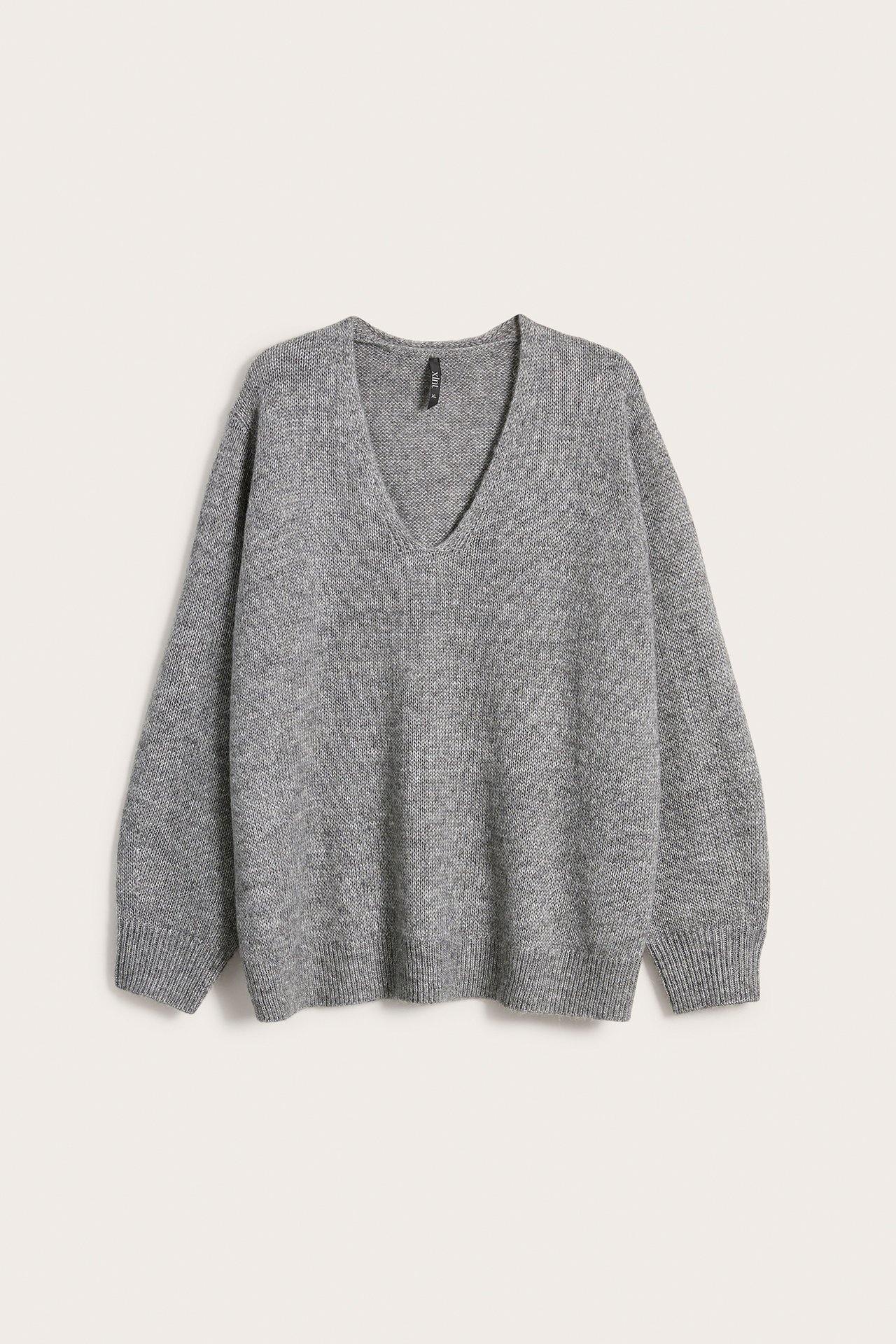 Dzianinowy sweter - Ciemnoszary - 4