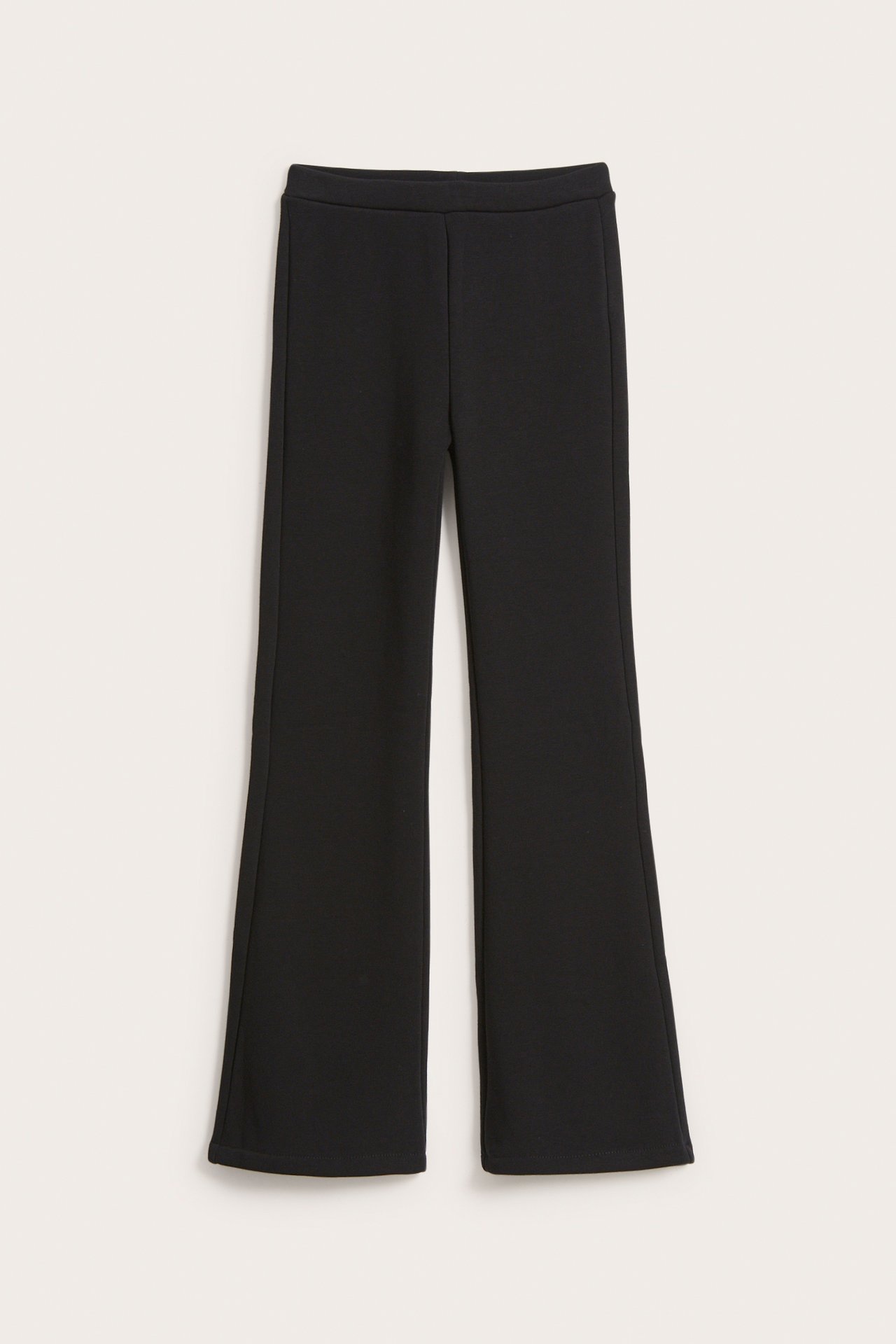 Värmande utsvängda leggings - Svart - 2