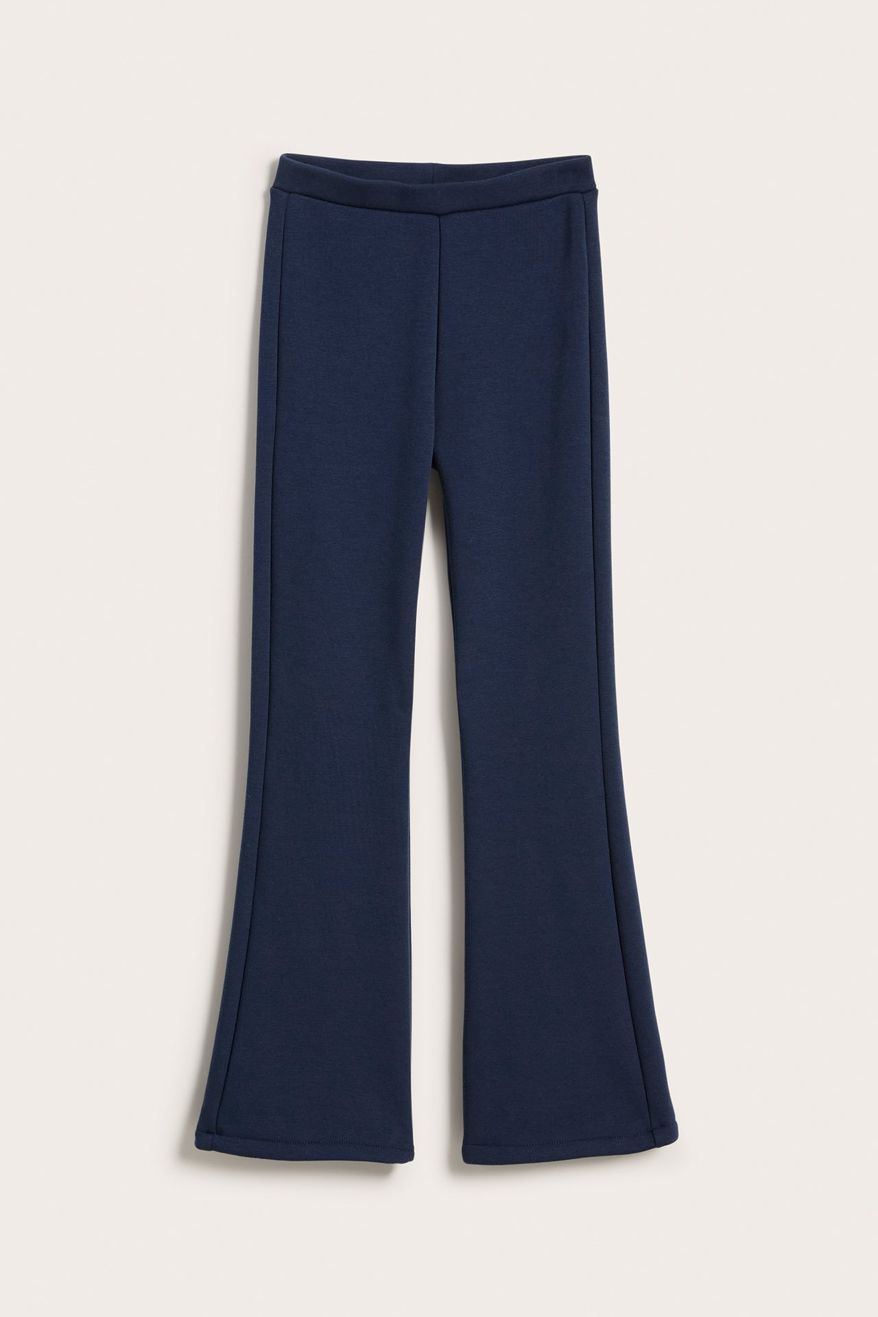 Lämpimät alaspäin levenevät leggingsit - Sininen - 2