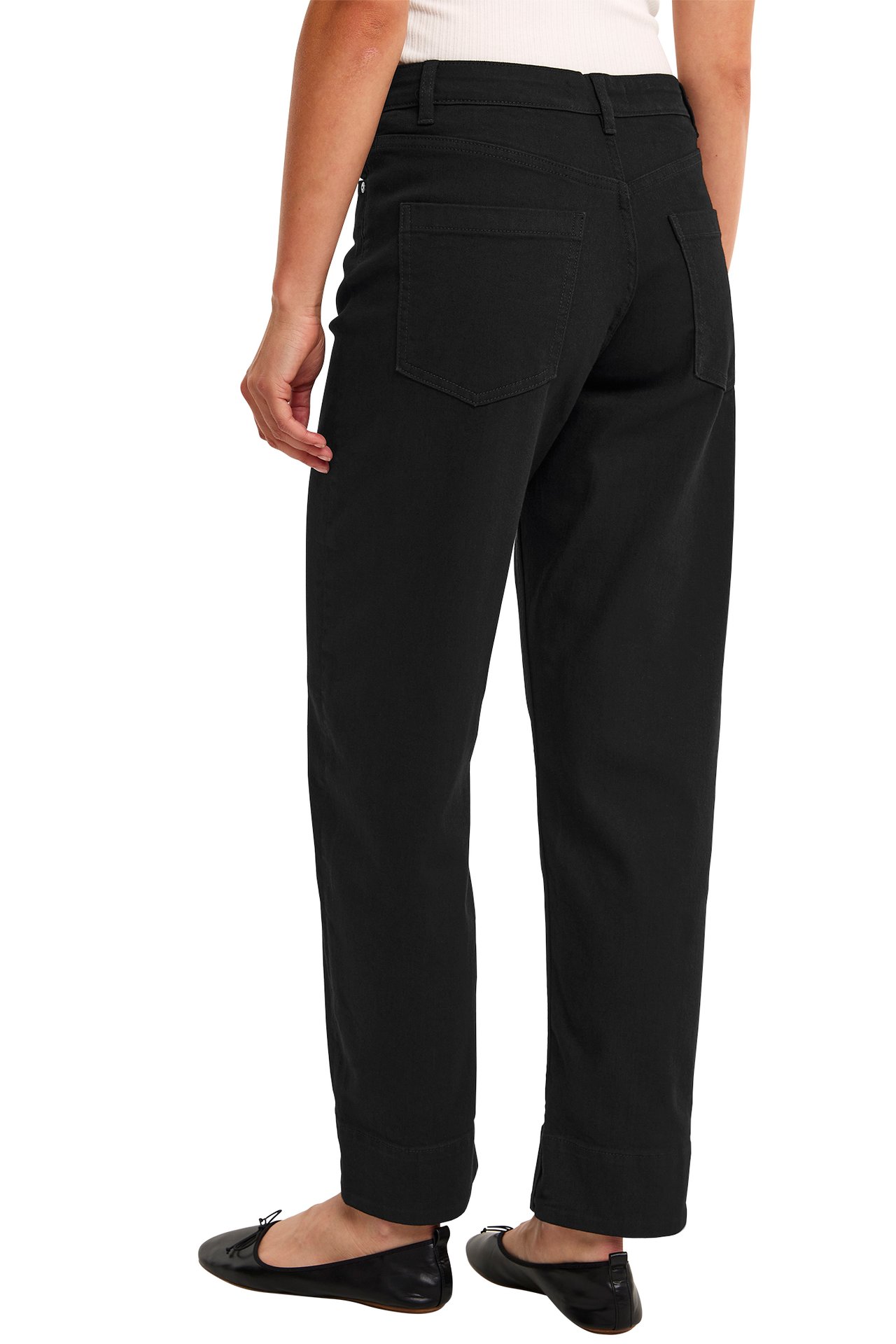 Barrel jeans mid waist - Svart - 4